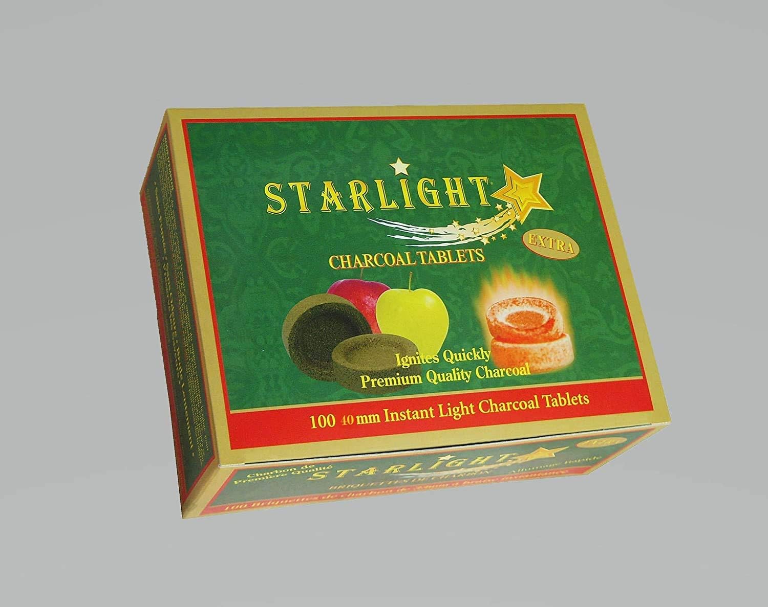 Starlight Apple Tree Flavor Charcoal Box of 100 Quick
