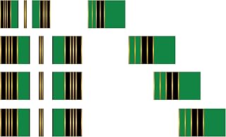 White Water Archery Laminated Green Traditional 6 Crest Arrow Wraps 15 pk Choose Length Width (7, 1)