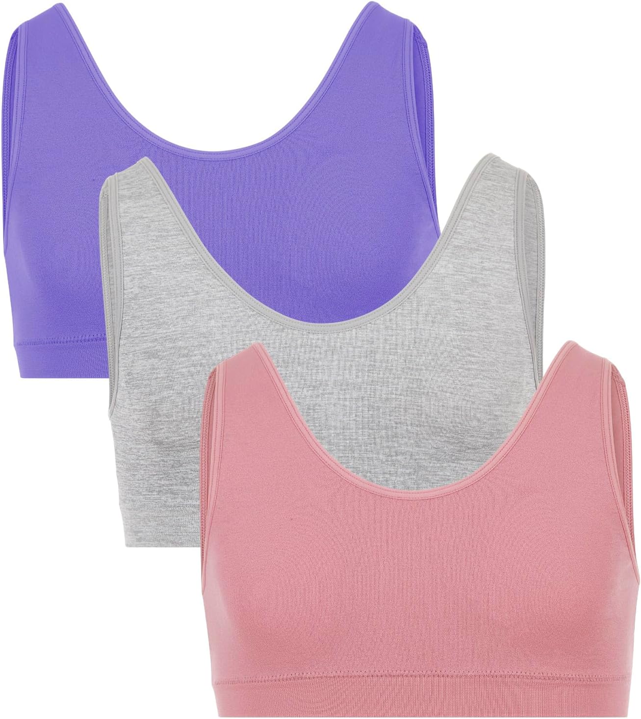 Fruit of The Loom Girls Seamless Stretch Sports Bra