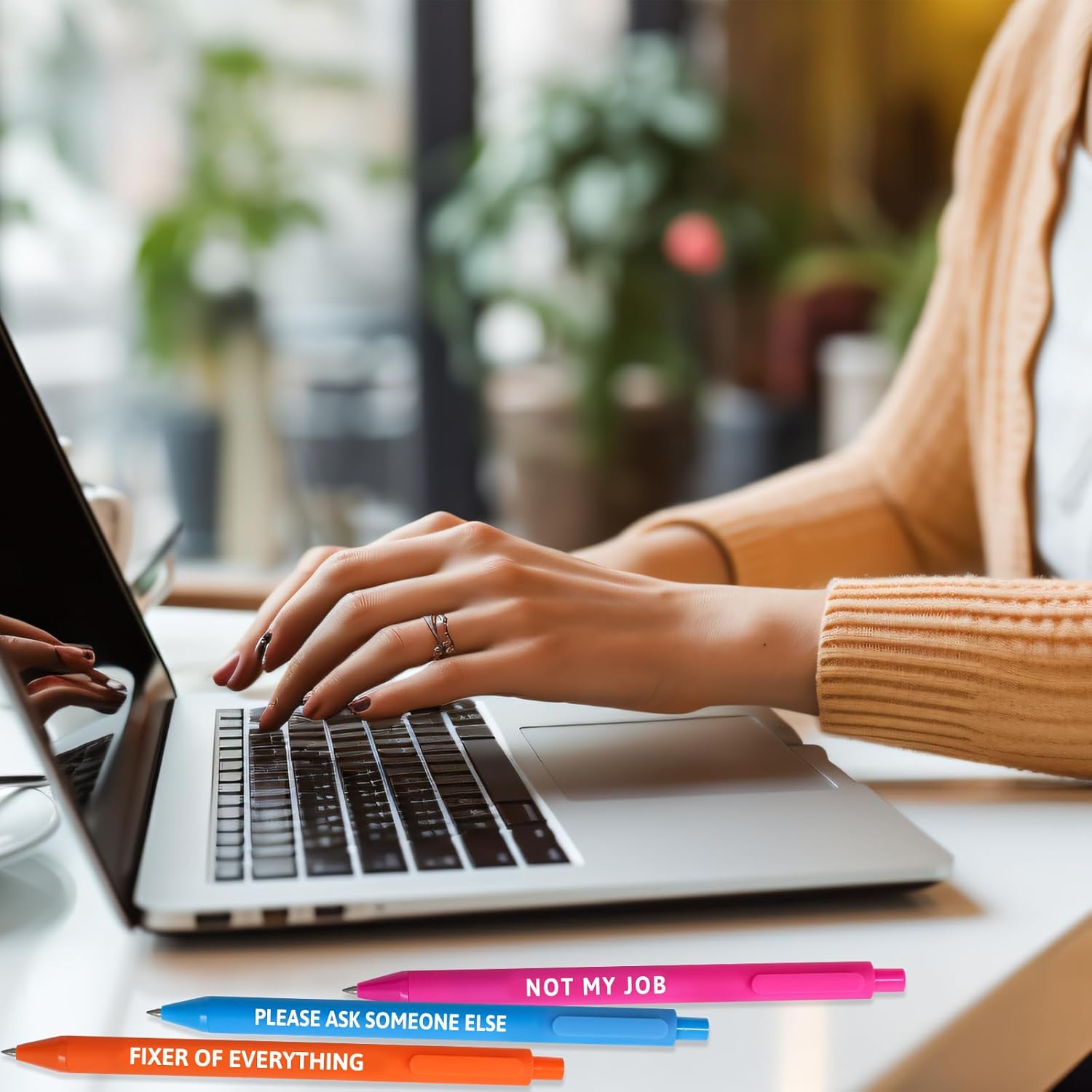 Fancy Land Funny Pens for Adults Sarcastic Pen with Sayings Novelty Black Ink Bulk Set Swear Ballpoint Pens for Coworkers Colleagues Office Gift Supplies 10Pcs - Image 7