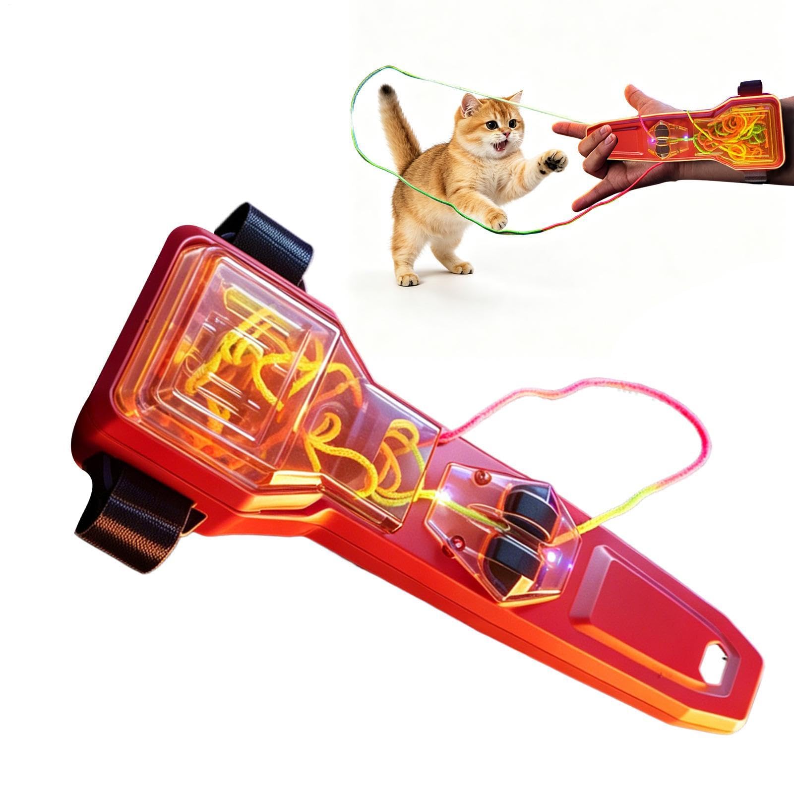 Web Shooter,Glow Electric Web Slinger Launcher Toy, Auto Retractable String Shooter Rechargeable Wrist Game Device, Role Play Fun Toy, For Children Indoor & Outdoor Play