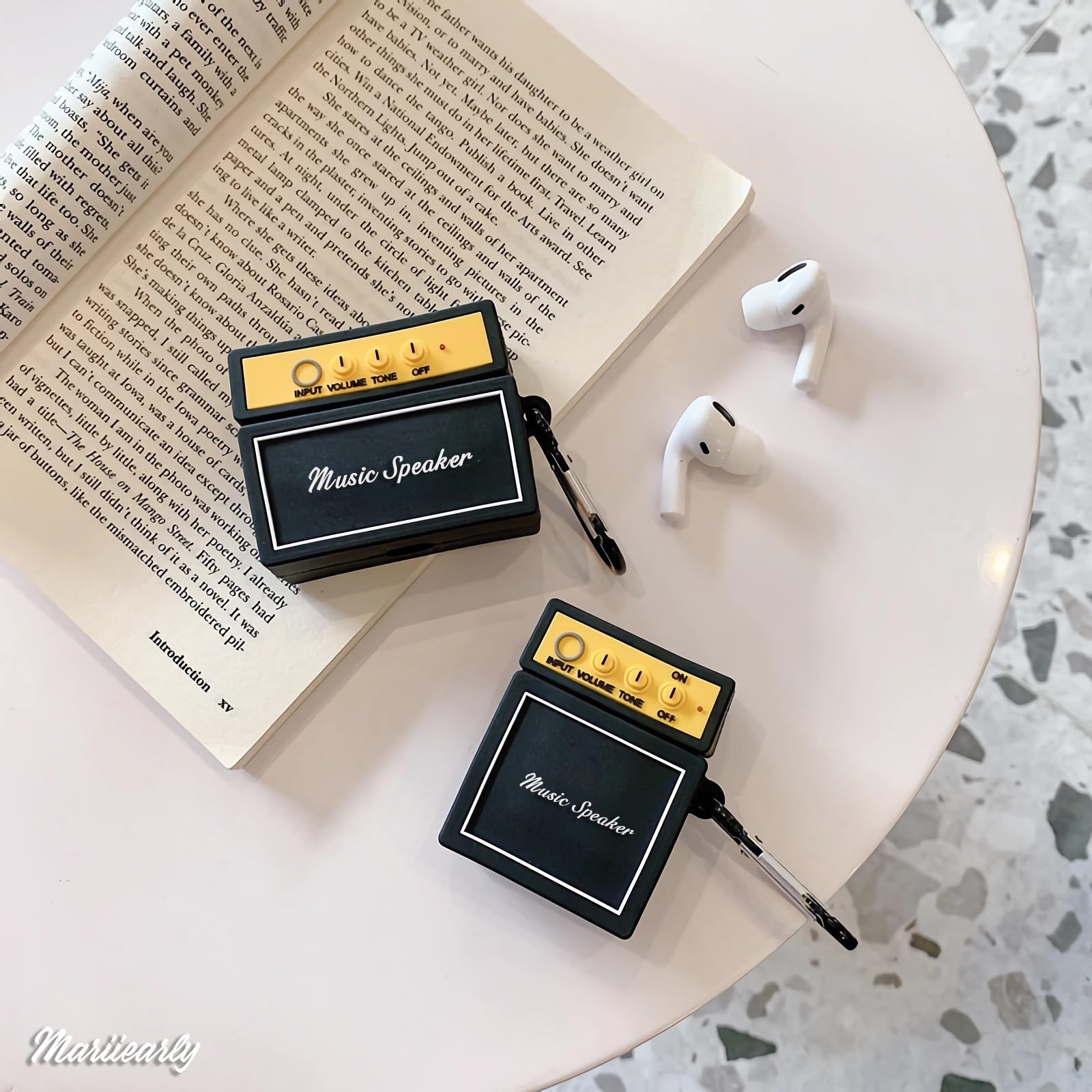 Amazon | Airpods pro/pro 2用ギターアンプオーディオケースカバー