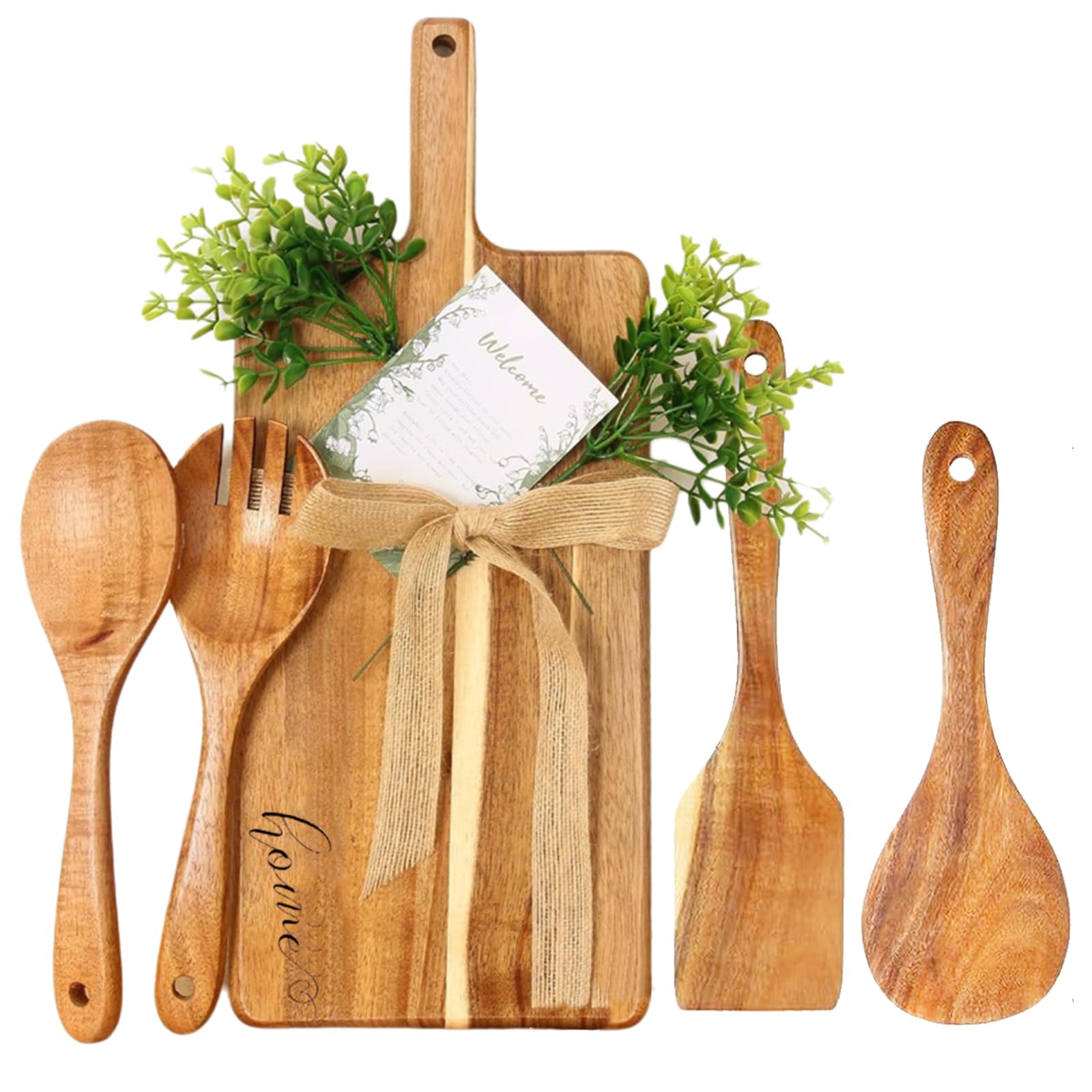 House Warming Gifts New Home – Cutting Board Set, Gift Ideas for Couple, Closing Gifts for Home Buyers, Charcuterie Cheese Board-5pcs
