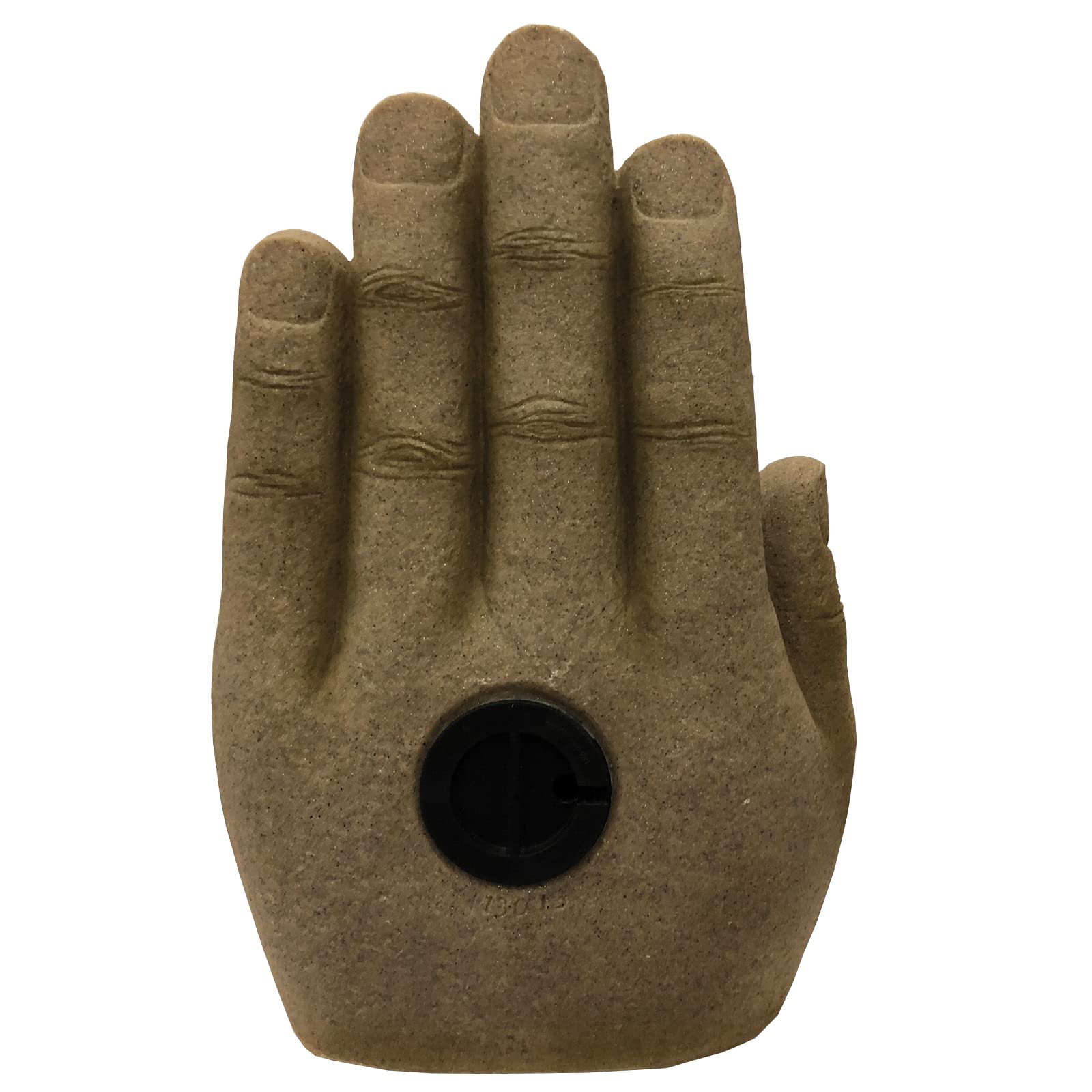 Brunnen Buddha Calm Sandstein-Optik Polyresin Pumpe LED Deko-Wasserbrunnen Garten Terrasse Zimmer Wasserspiel In- und Outdoor