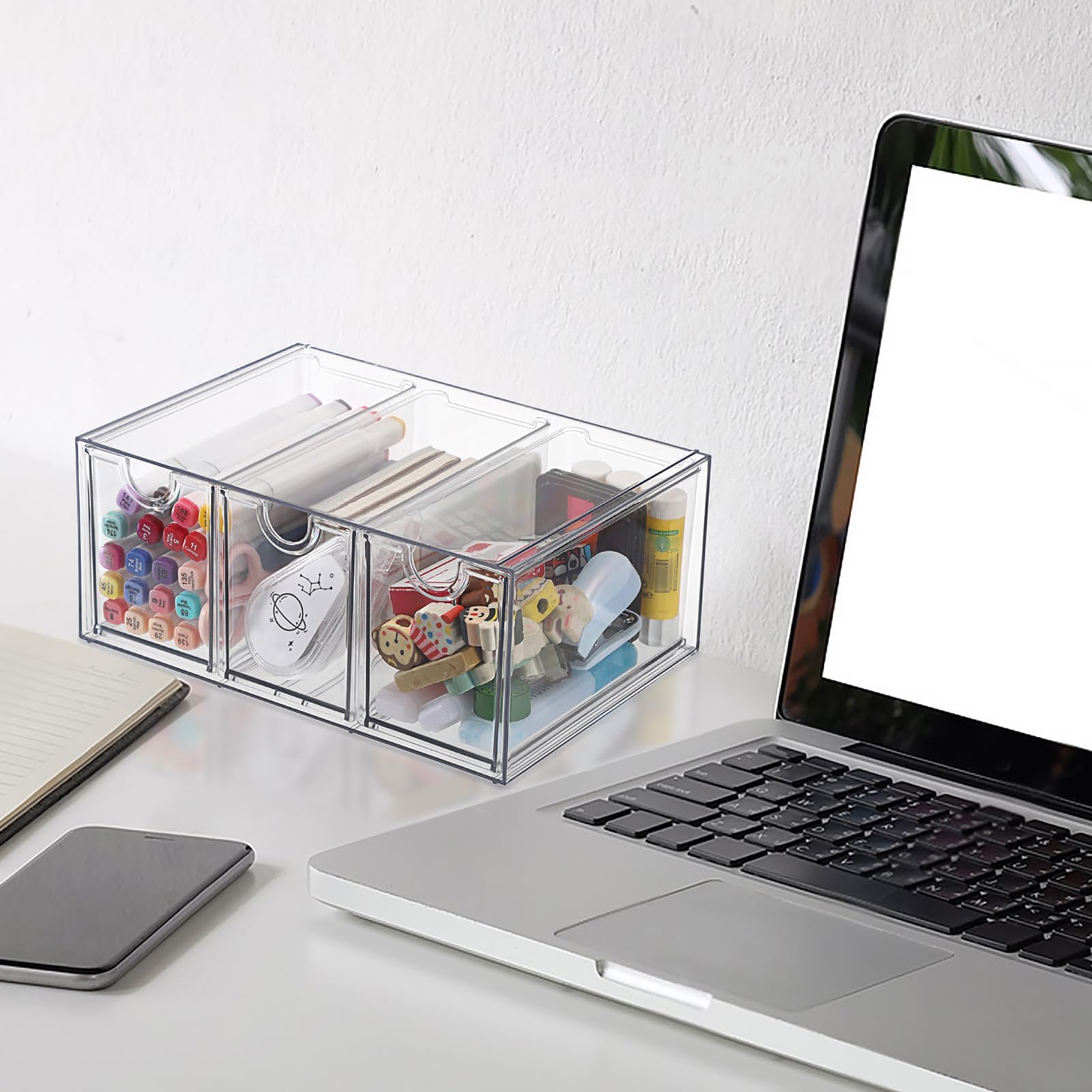 SUMTree Aufbewahrungsbox für Teebeutel mit Schubladen Acryl durchsichtig Schubladenbox Küchen Organizer mit Tee, Kaffeepads, Süßstoff, Zucker für Arbeitsplatten, Schminktisch, Schreibtisch Vielfach