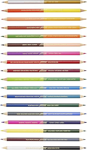 Miniatura 3 de Prang Lápices de colores dúo, 36 colores surtidos, juego de 18