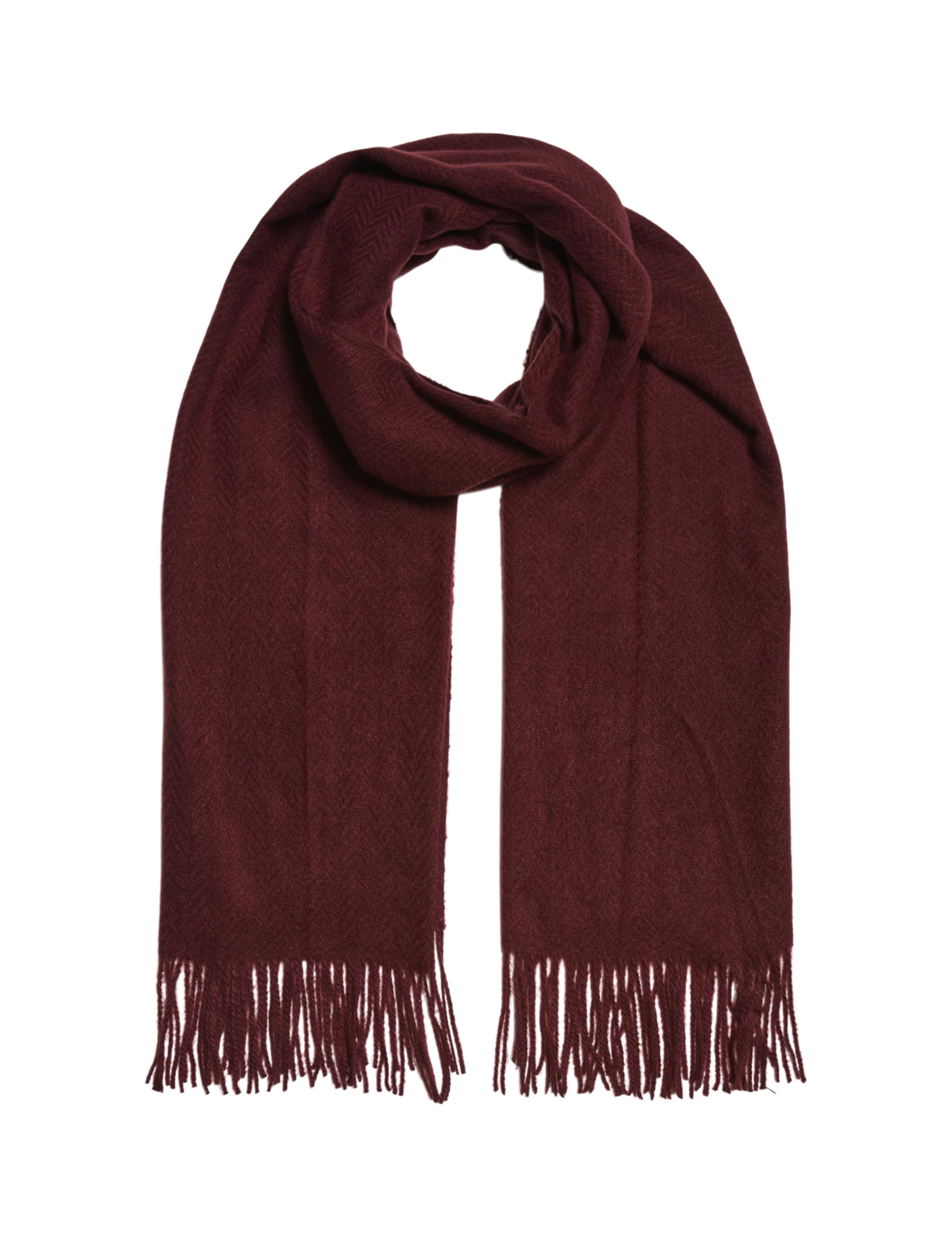 PIECES Pckial Long Scarf Noos BC, Tawny Port, One size