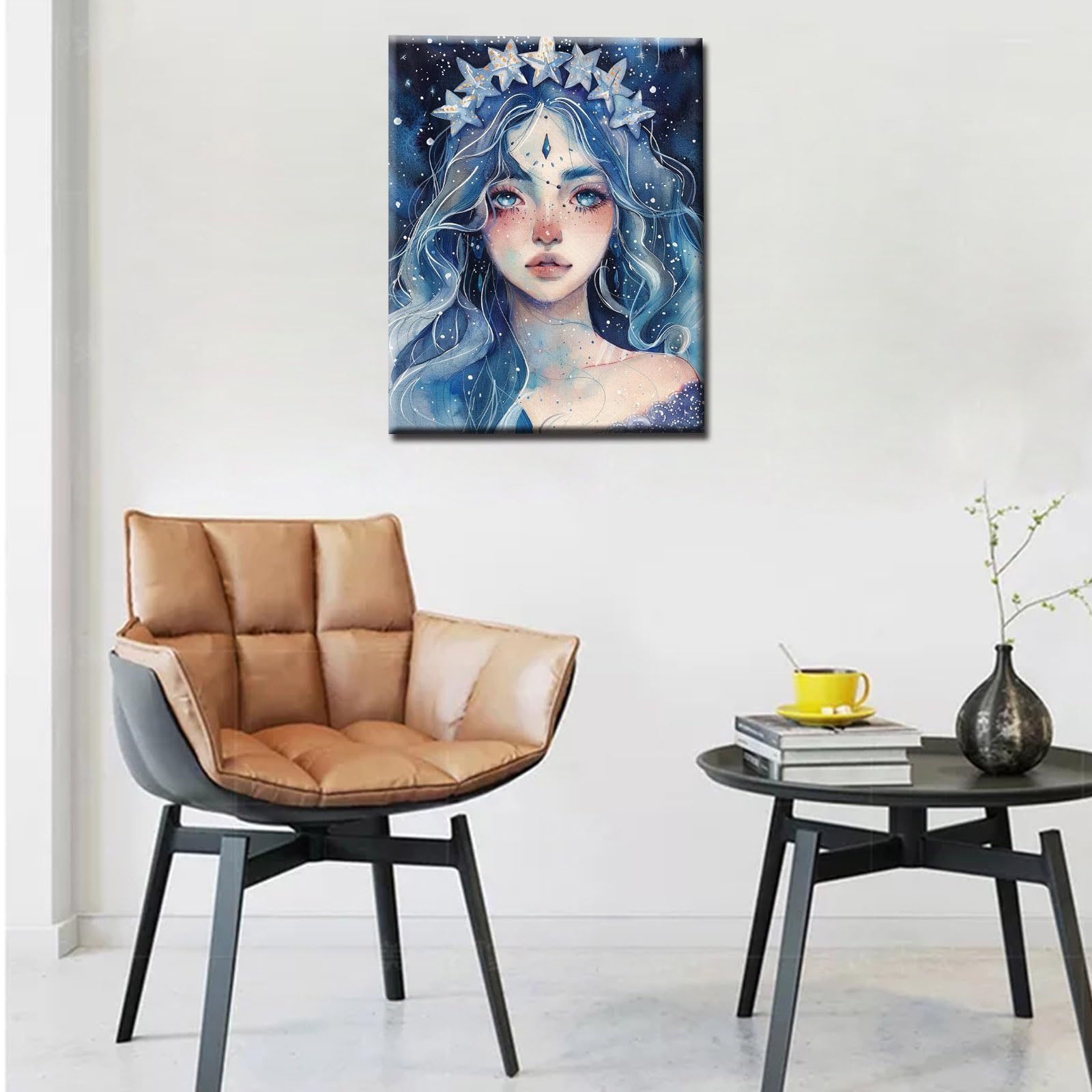 Tucocoo Woman Mermaid Paint By Number For Adults Beginner DIY Digital Oil Painting Kits Canvas With Brushes&Acrylic Pigment Fantasy Colorful Art Artwork For Home Decor16x20inch Frameless - View #11