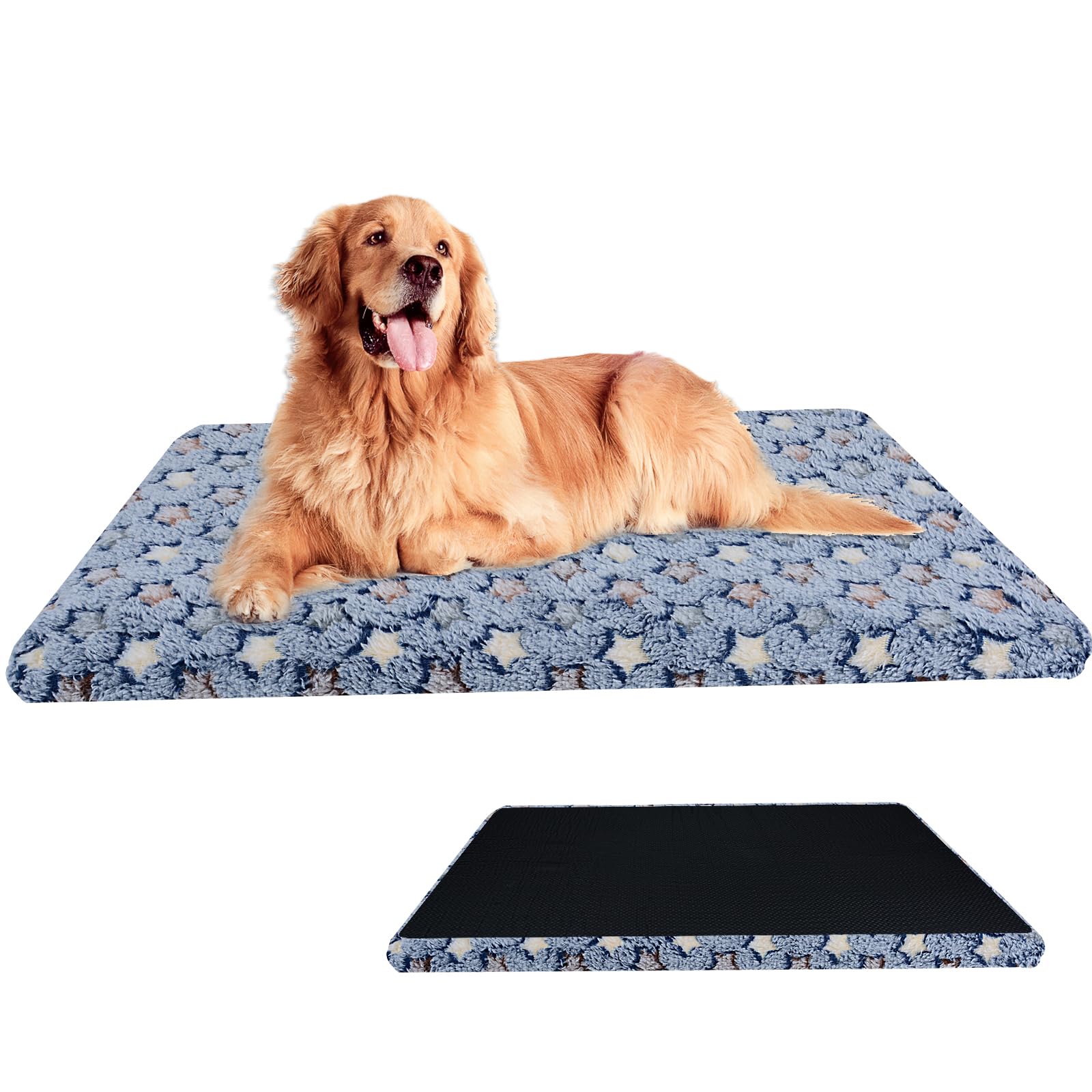 Oziral Cama para Perros, cojín para gatos, colchón cálido y Transpirable para Cachorros con Funda extraíble, para Perros medianos y pequeños y gatos (L(75 * 50 * 12cm))