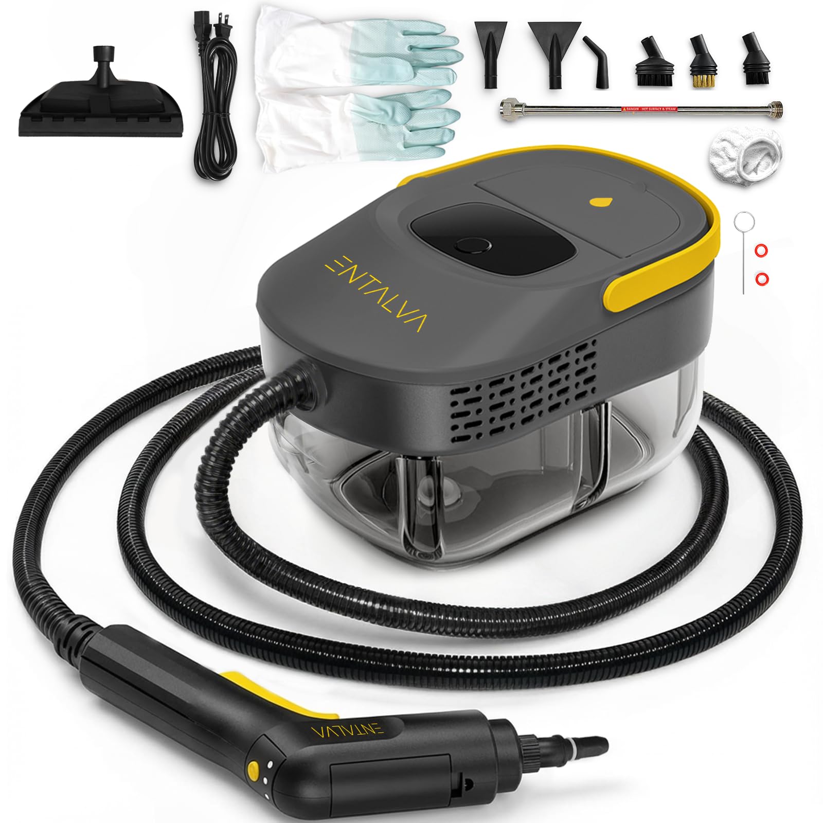 Steam Cleaner for Home 1600W Handheld Steamer for Cleaning with 1 69QT Tank High Temp Pressurized Steam Cleaner