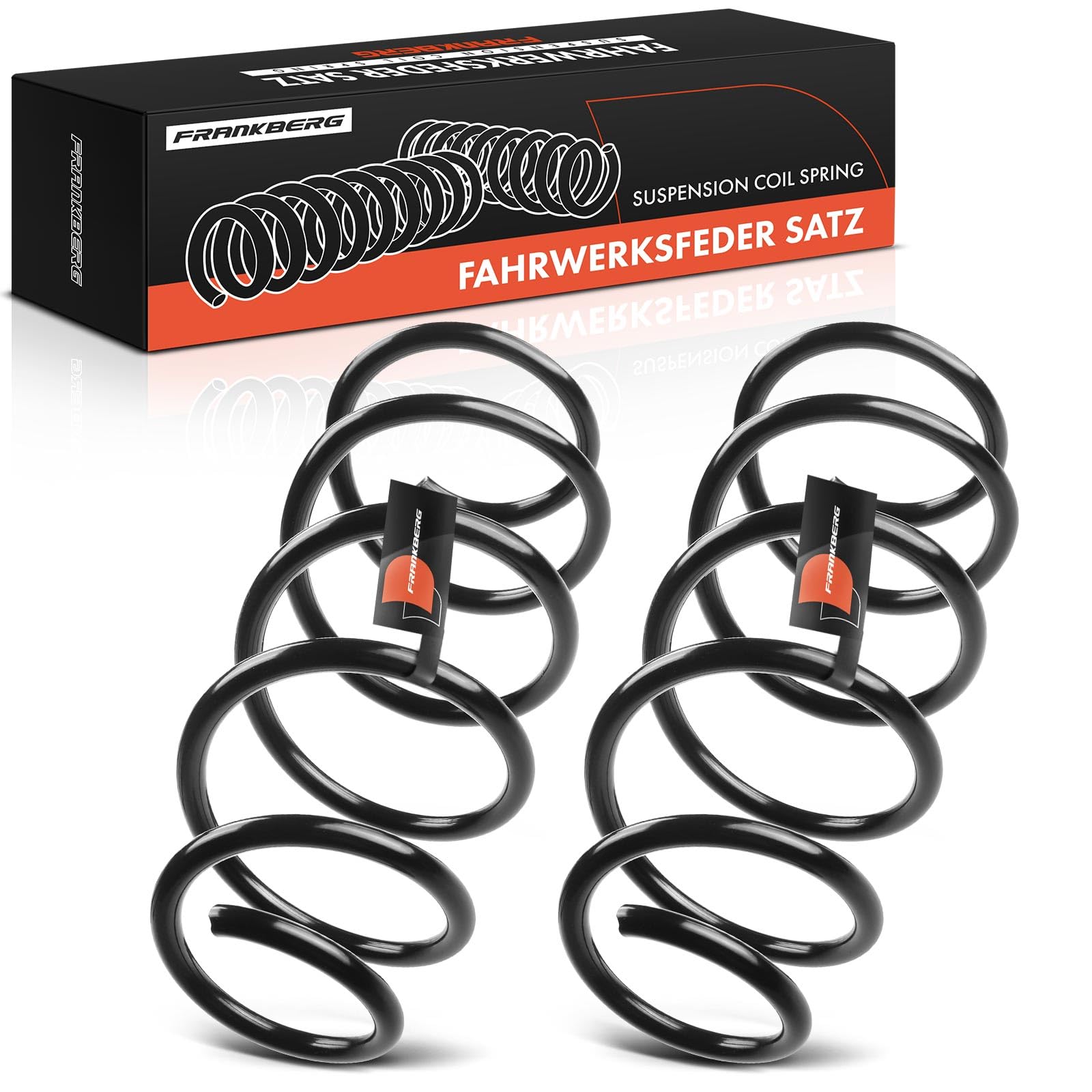 Frankberg 2x Coil Spring Front axle Compatible with Fiesta VI CB1 CCN 1.25L 1.4L 1.6L Hatchback 2008-2012 Replace# 1528122