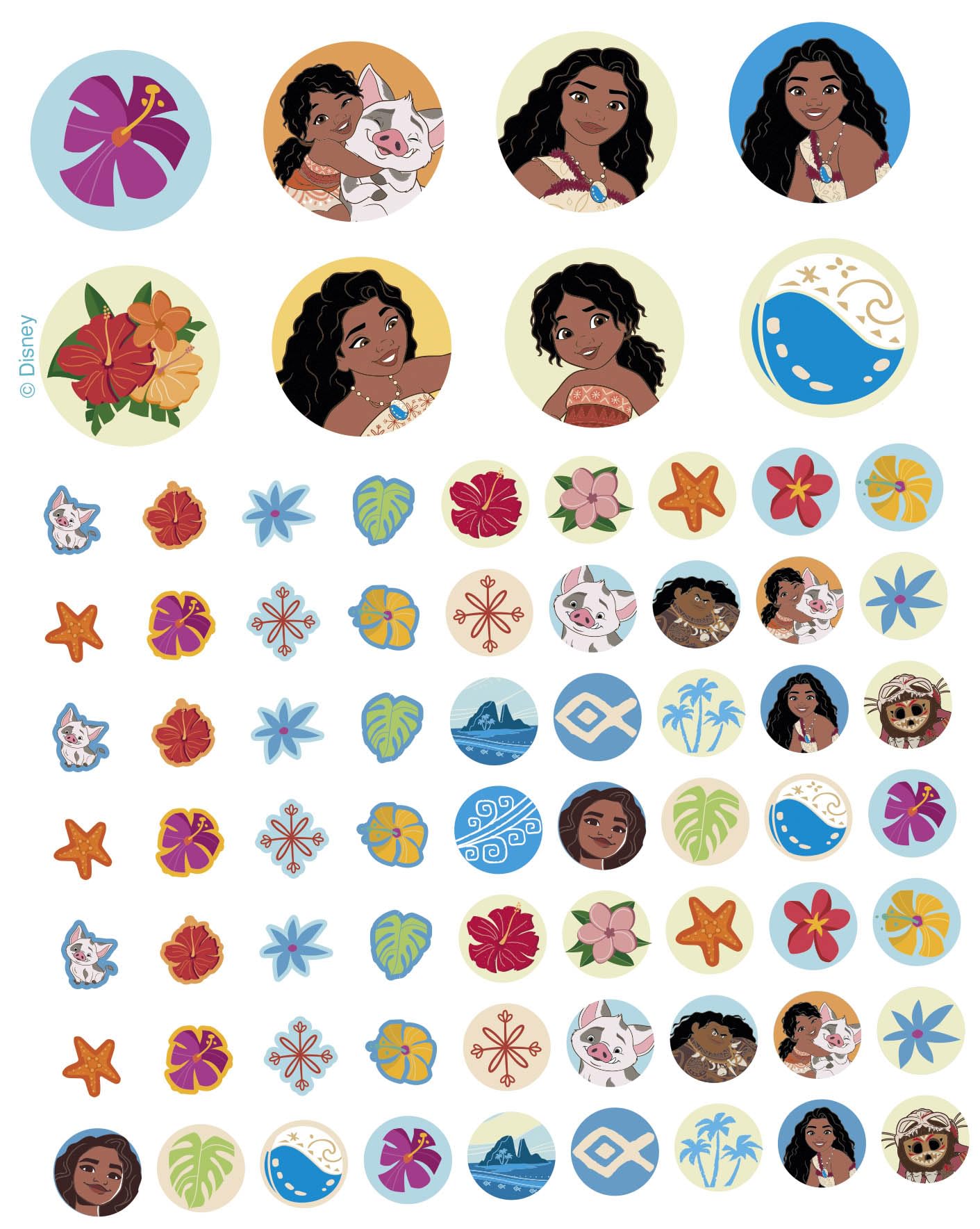 Lansay Cutie STIX - Disney VAIANA 2 - zestaw kwiatów wibracji - tworzenie biżuterii dla dzieci - naszyjniki i bransoletki do personalizacji - wstępnie wycięte koraliki i Stix - oficjalnie