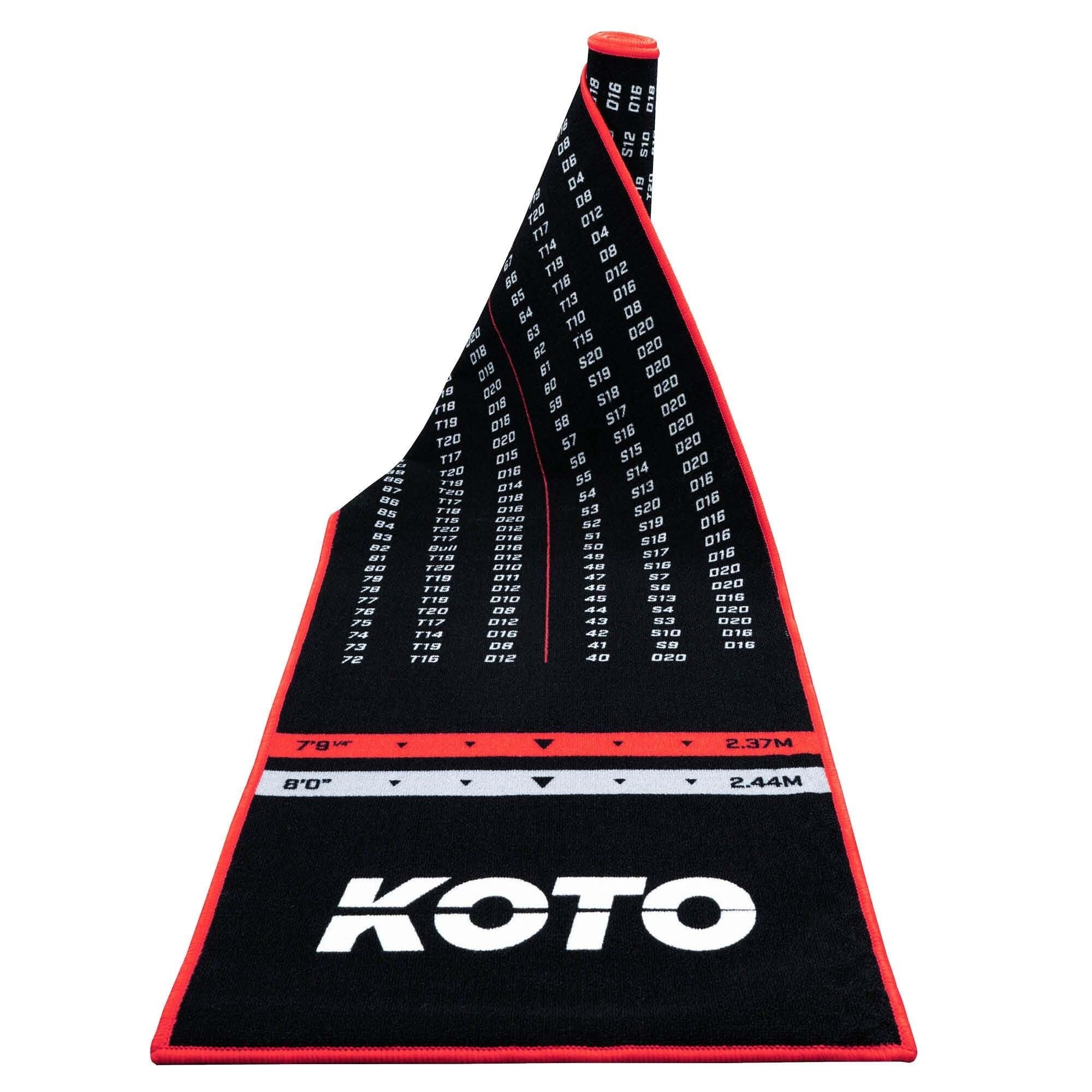 Mata do Darta KOTO Dywan Checkout Czerwony 285 x 60cm