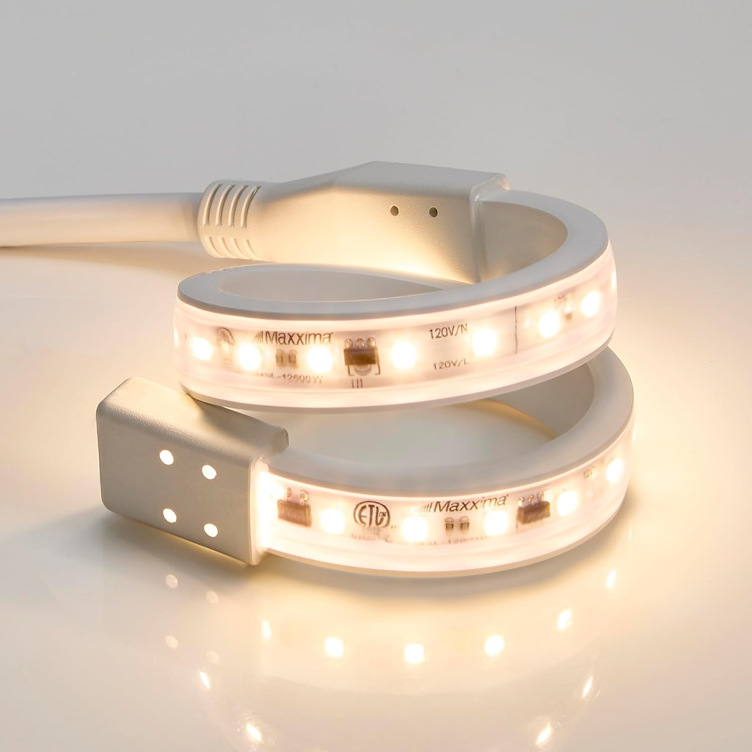 12" White PVC LED Under Cabinet Strip Light