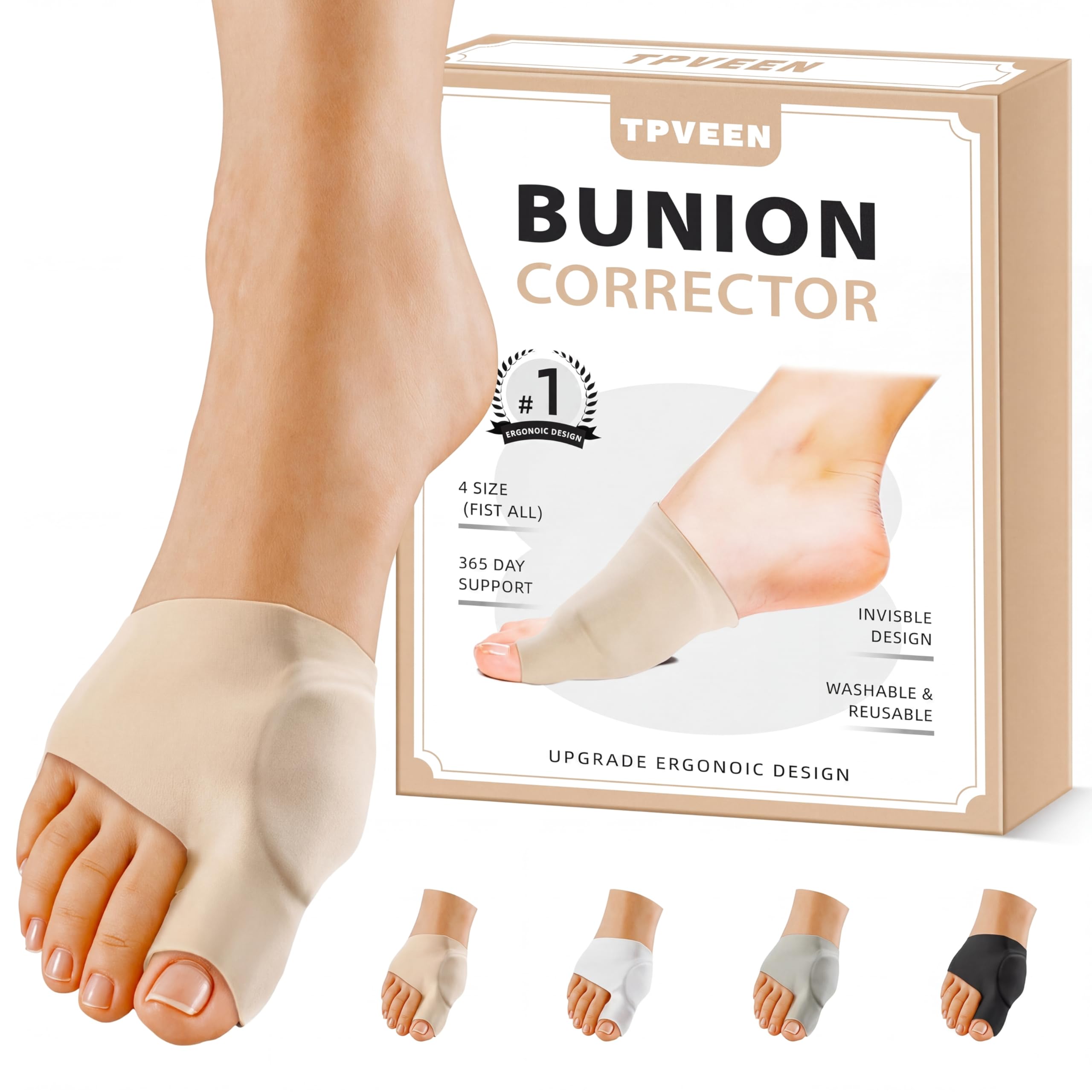 Photo 1 of TPVEEN Bunion Corrector Relief Sleeve