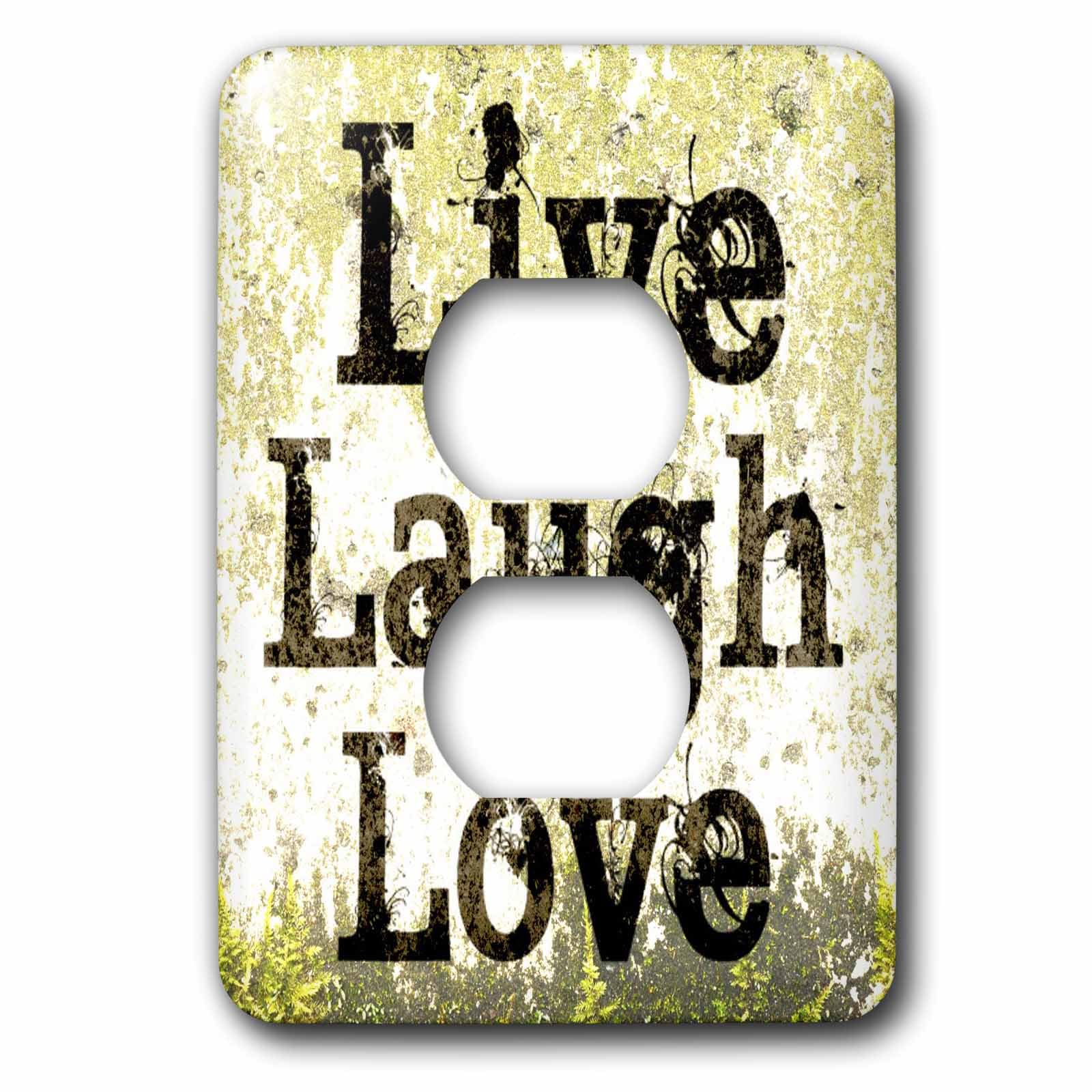 Couverture 2 prises Live Laugh Love pour insuffler de la joie dans votre maison