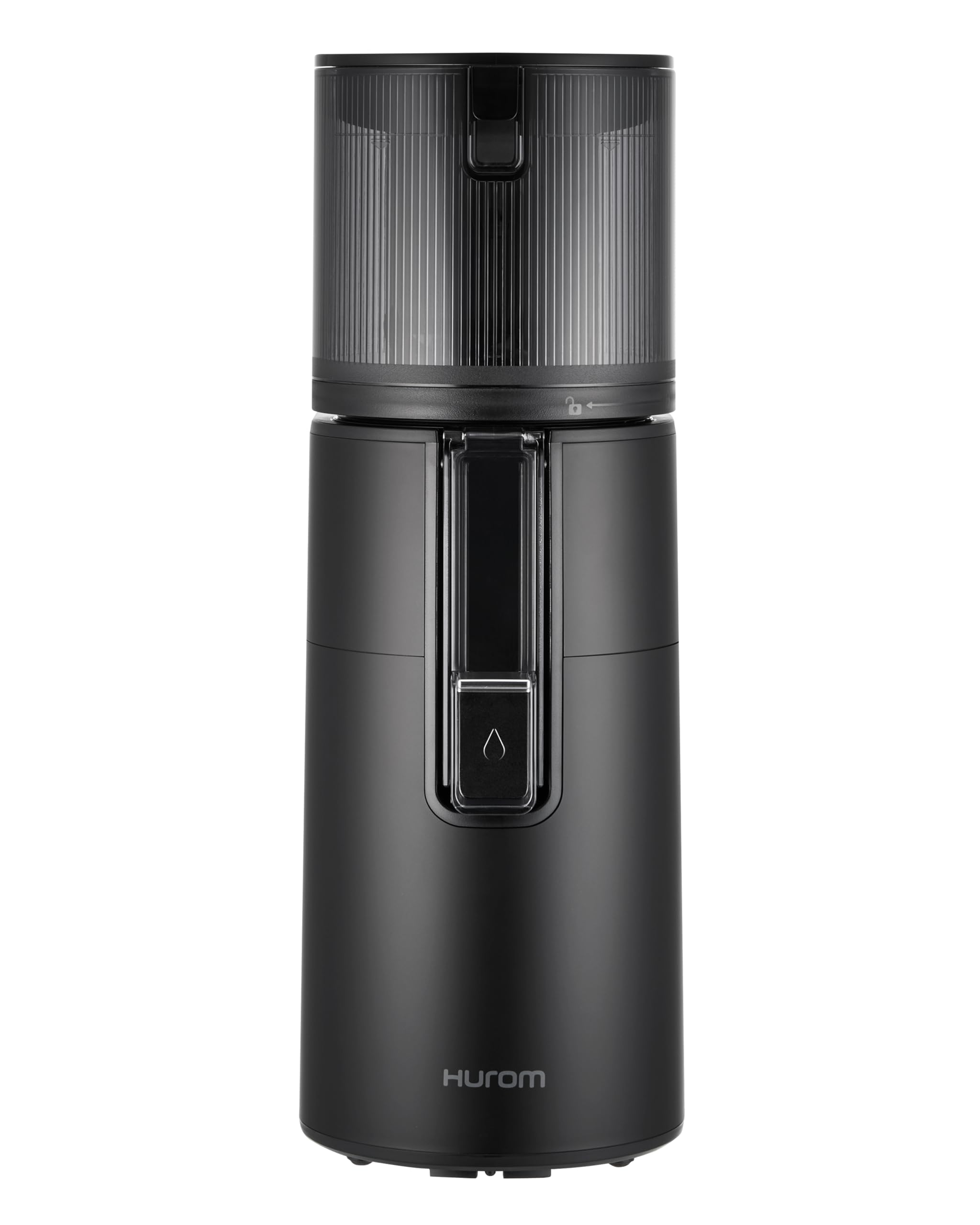 Hurom Slow Juicer | Entsafter Gemüse und Obst | H400 | Leicht zu Reinigen & Leiser Motor Elektrischer Entsafter mit großem Behälter und Siebfilter 2L | 150 Watt | BPA Frei | Schwarz