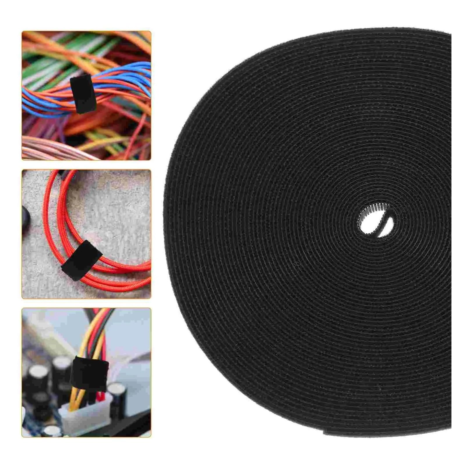 25M/Rolle 10/12/15/20/25/30/50mm Kabel Organizer USB Kabel Wickler Management Nylon Cut Krawatten Kopfhörer Kabel Kabelbinder(Red,50mm x 25M)