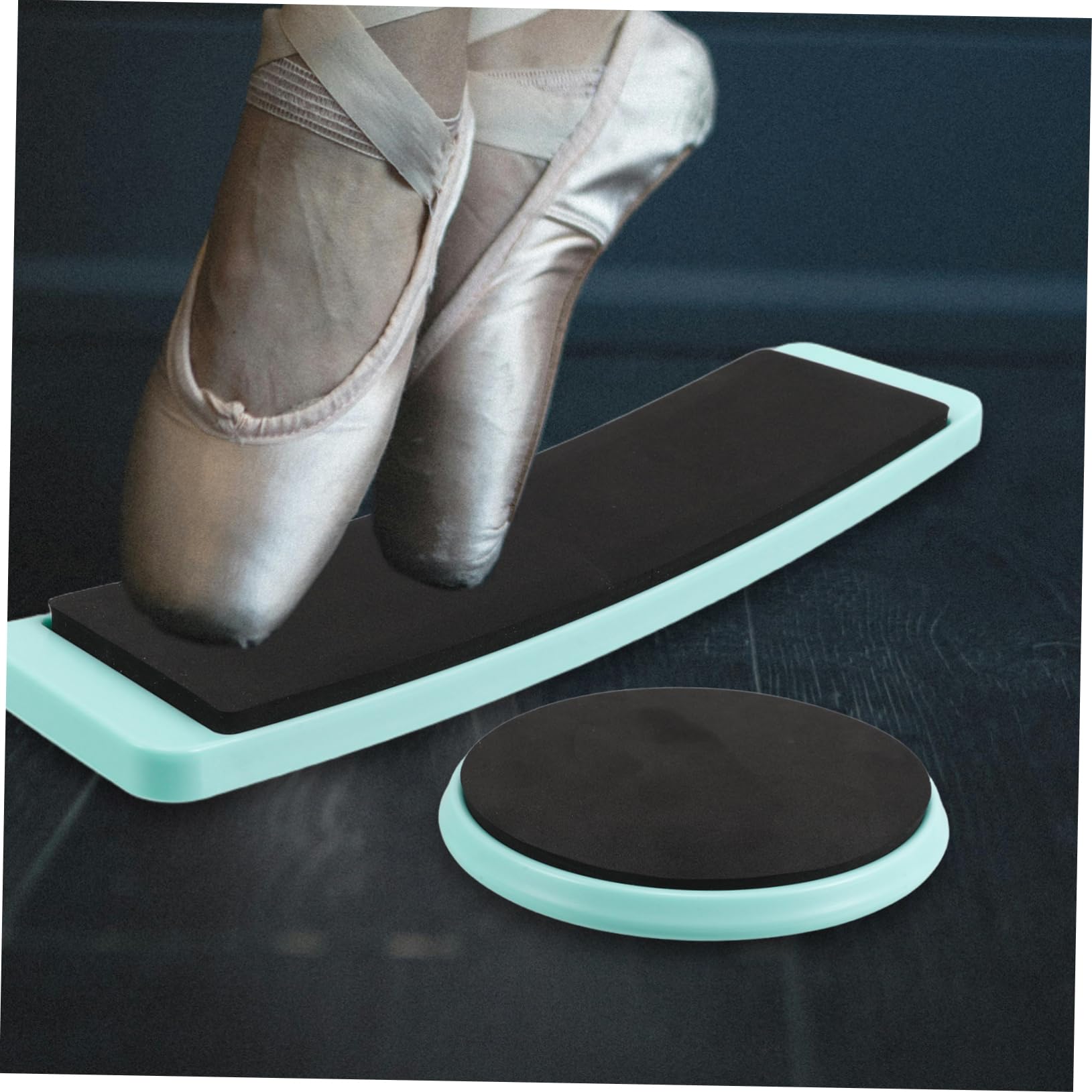 Planche Tournante de Danse ABS EVA Ronde Carrée 2pcs pour Débutants Équilibre Technique