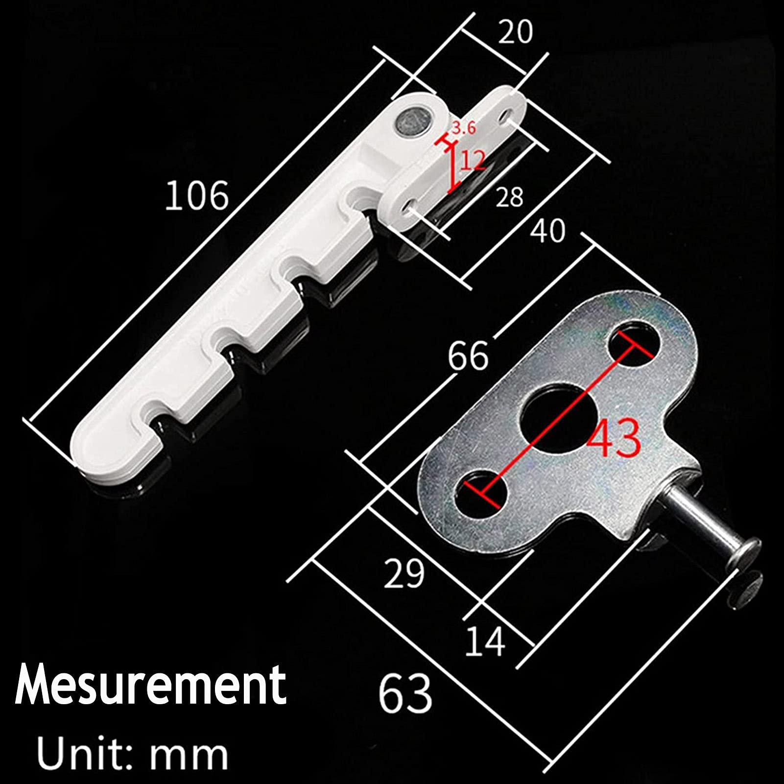 Serratura di sicurezza, limitatore di finestra ant Window Restrictor Security Lock,Child Window Limiter 2/3 Pcs for UPVC Windows Ventilation Restrictor,Baby Safety Lock Adjustable (1 Set)(4 Set)
