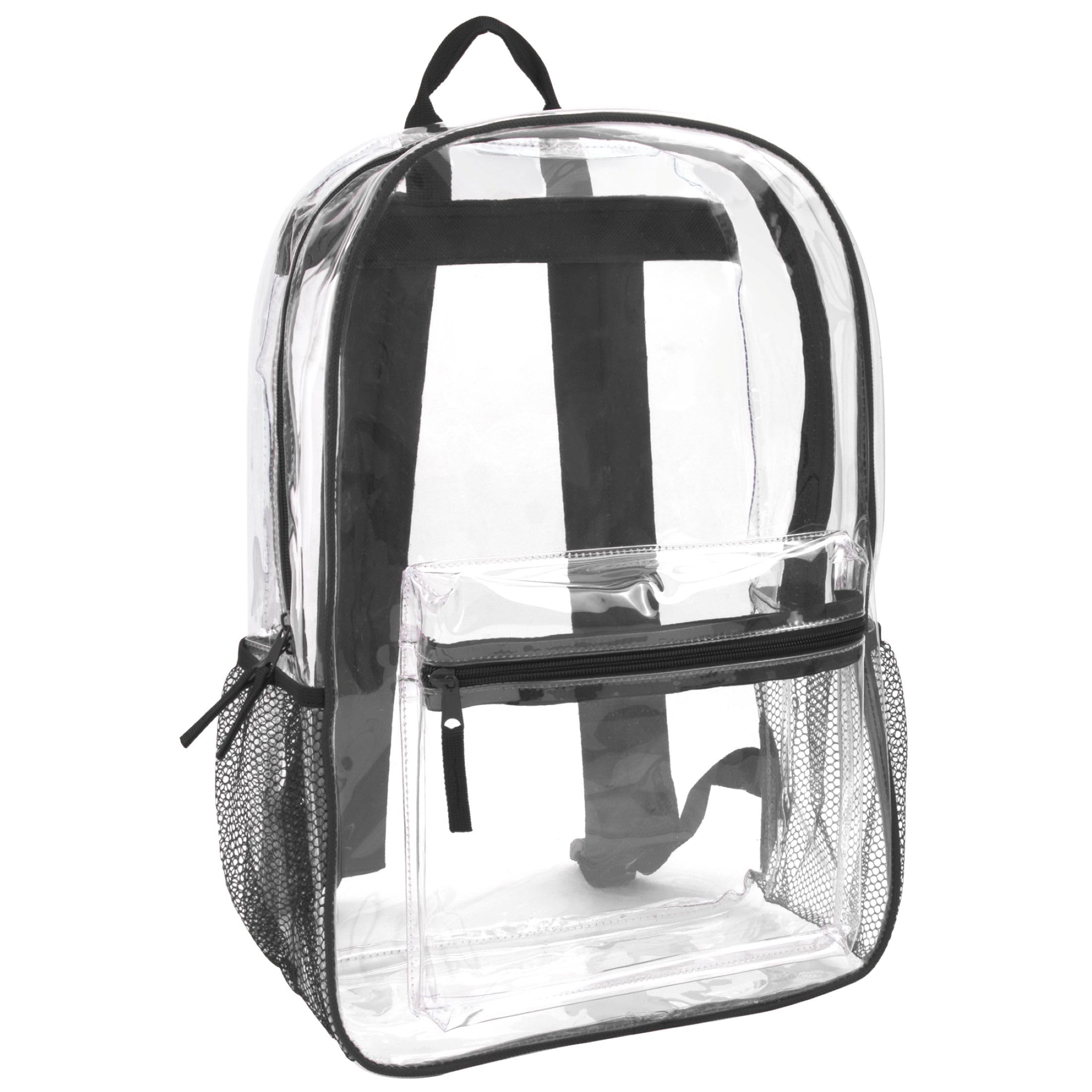Trail maker Clear Backpack Heavy Duty with Padded Straps, Side Pockets for Kids, Boys, Girls, School, Stadium Approved Events