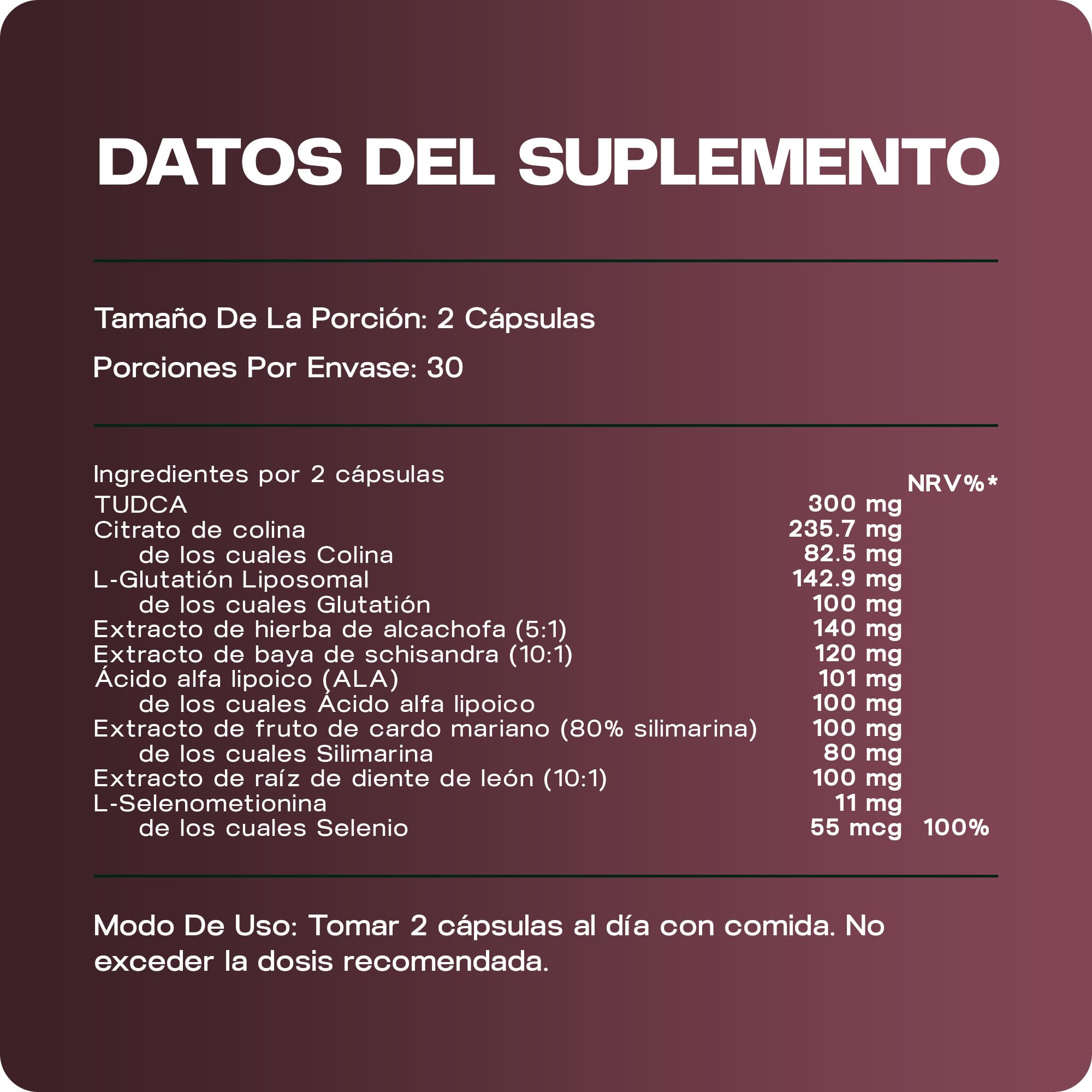 TUDCA 300 mg – Complejo para Hígado y Tiroides