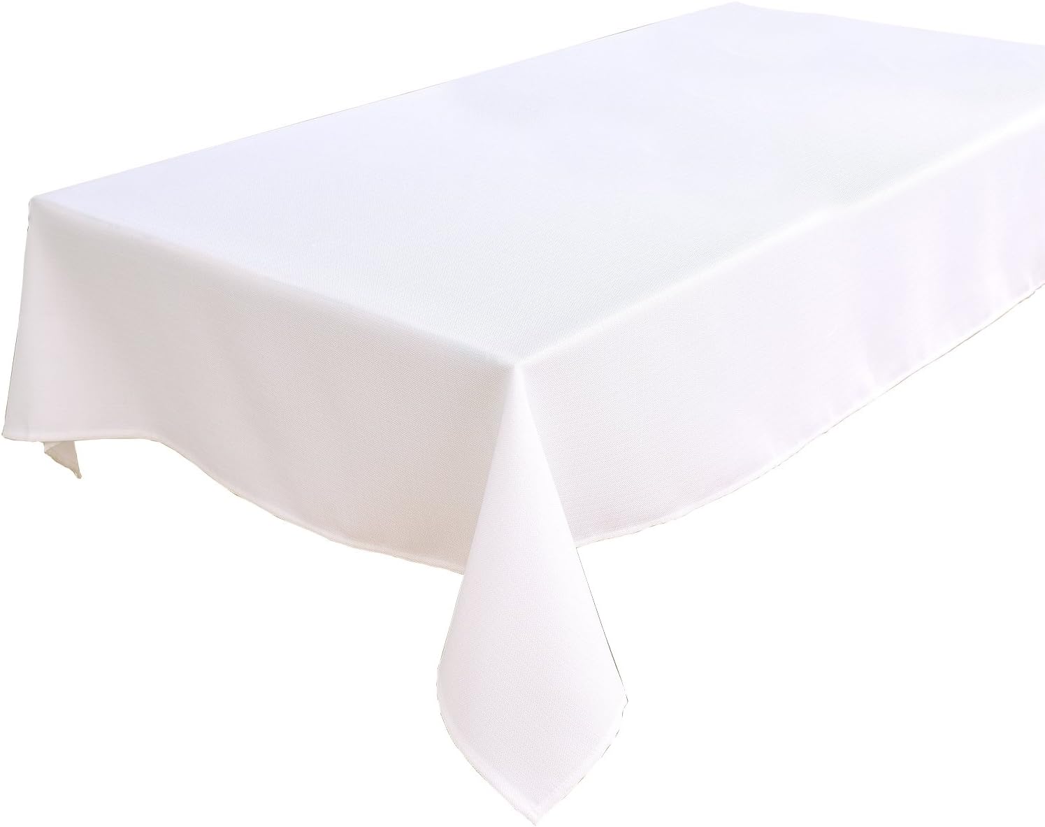 HIGHFLY Linen Rectangle Tablecloth 55 x 102-Inch Waterproof and Stain Resistant Natural Table Cloth for Dining Room