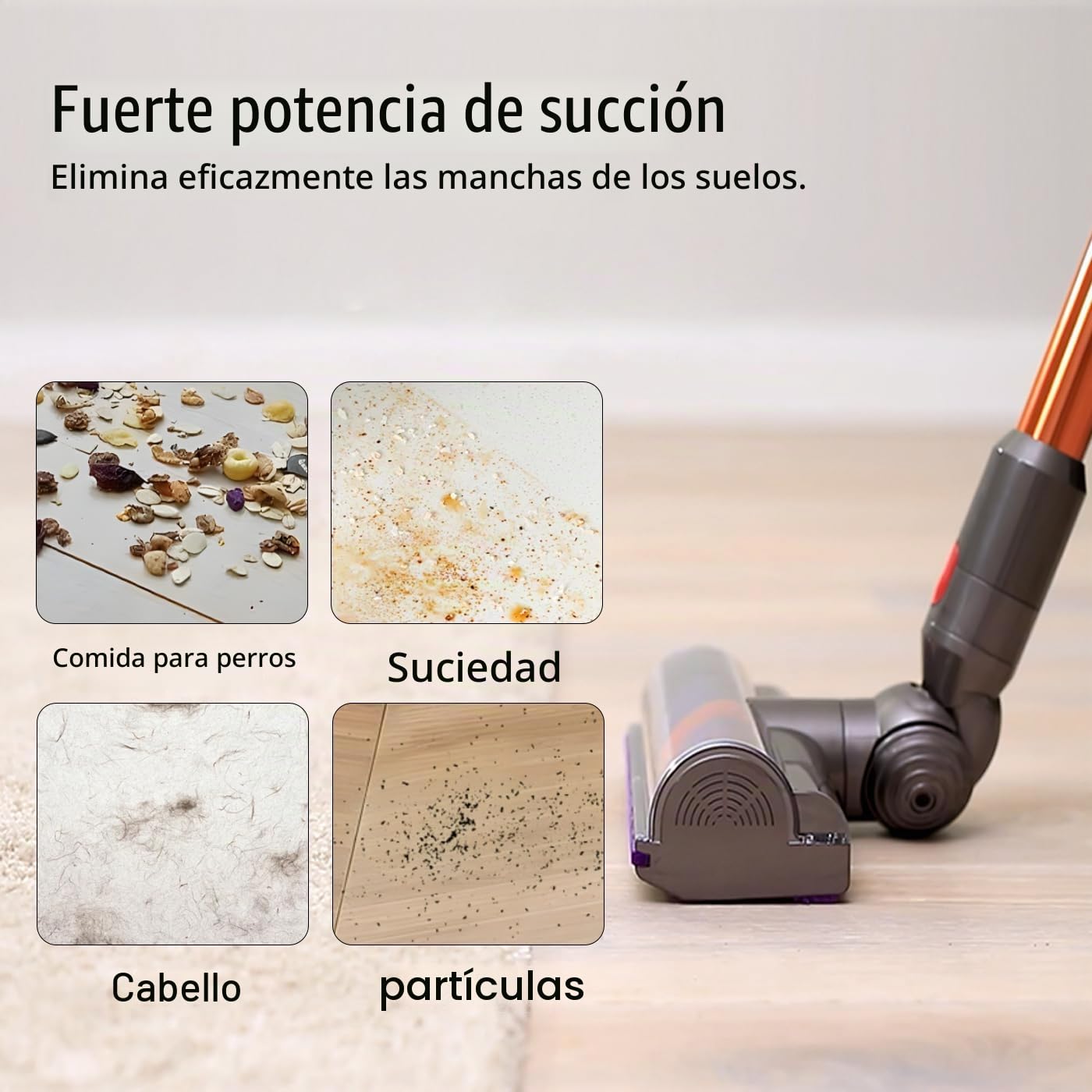 Cepillo High Torque para Dyson V7 V8 V10 V11 V15 Aspiradora, Cepillo de Cabezal Limpiador de Cabezal de turbina para Dyson V10 V7 V8 V11 V15, Cepillo para Moquetas y Suelos Duros