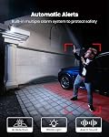 AOSU Caméra solaire de sécurité extérieure - 100% Caméras de sécurité sans fil pour la surveillance à domicile avec panneau solaire fixe, 360° Vue, suivi automatique humain, 2K Vision de la nuit couleur, paquet de 2