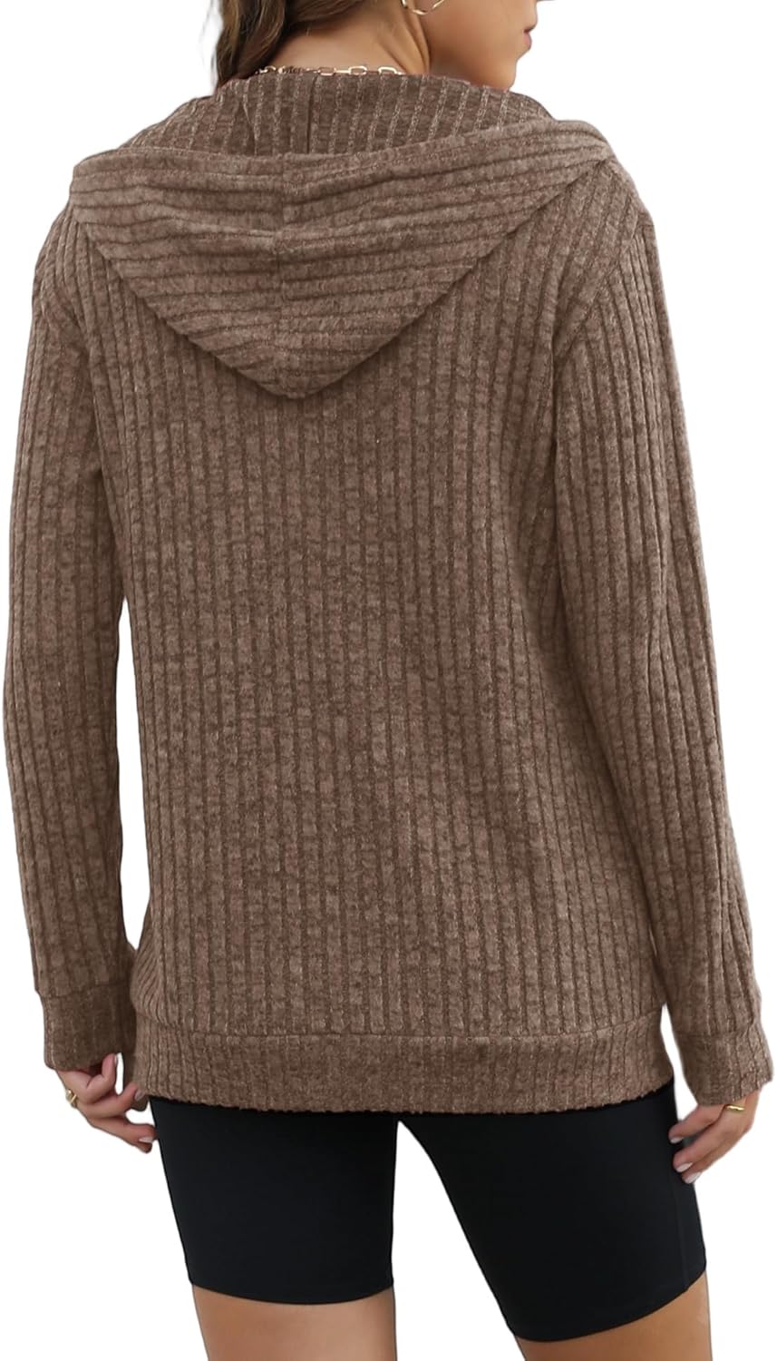 JomeDesign Sweaters for Women Long Sleeve Sweatshirt Fashion Hoodies Zip Up Loose Casual Fall Tops S-XXL - Image 5