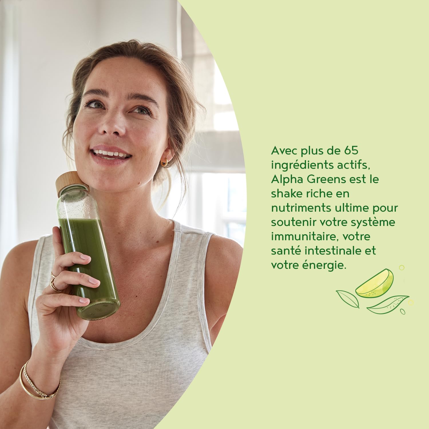 Greens Complex en Poudre 600g | Énergie & Immunité Mélange De Verts Végétalienne | Vitamines B1-B12, CoQ10, Moringa, Spiruline, Chlorella, Matcha | Green Superfoods Smoothie Powder | Alpha Foods