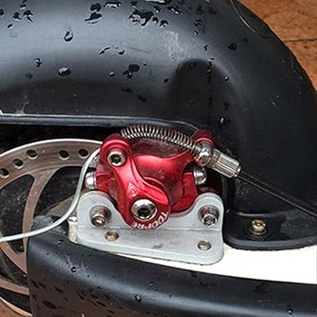 Meadawgs Aluminum Alloy Electric Scooter Disc Brake for Folding Bike Right Red