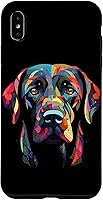 Vista 11 de Labrador Retriever - Carcasa para iPhone 17, diseño de cara de perro, color negro