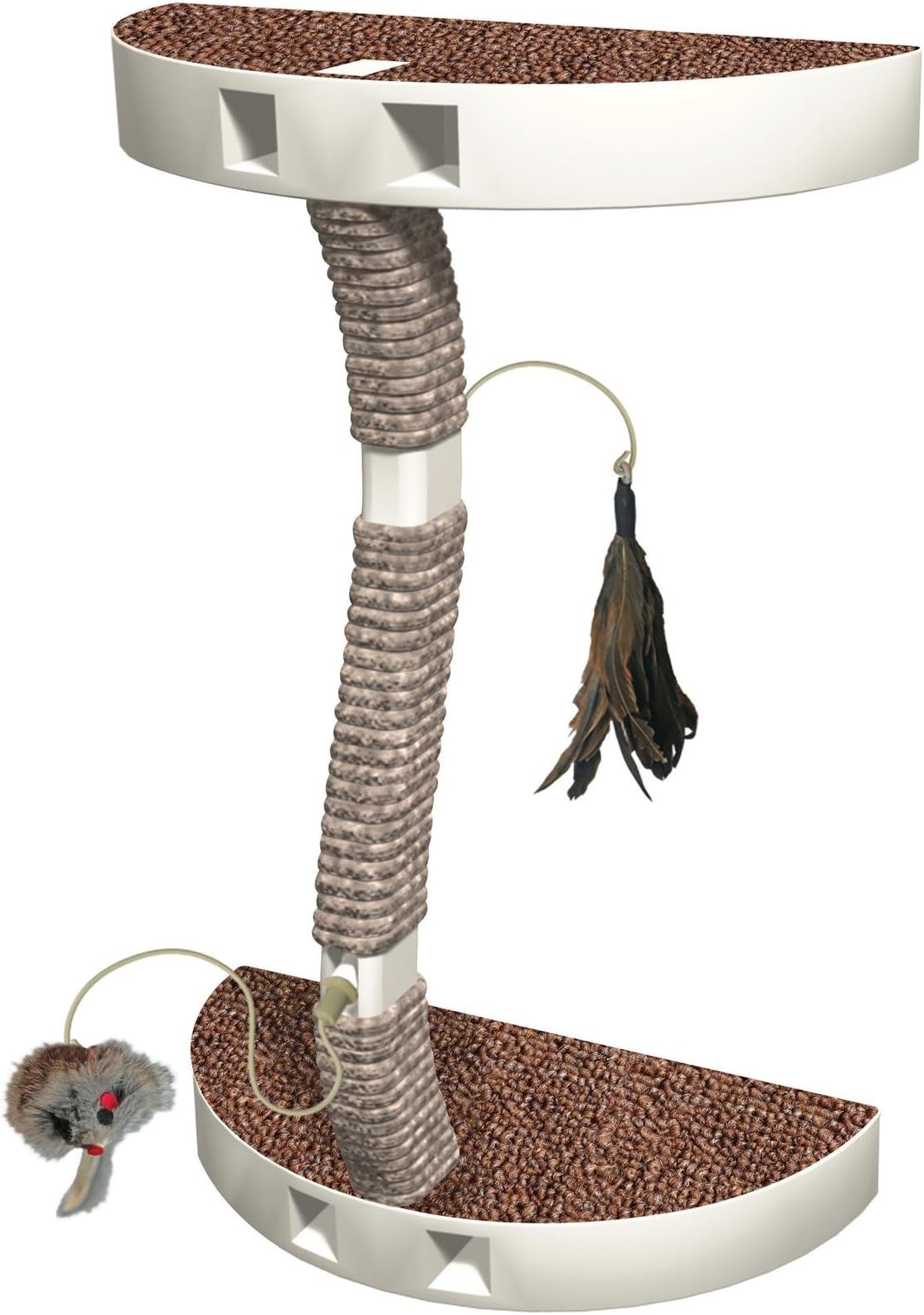 Innovation Pet Kitty Connection Jute Wrapped Post and Toy Package