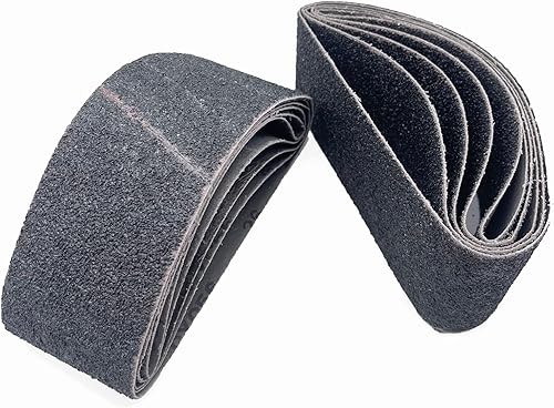 Miniatura 7 de Sanding Belts - Papel lijador de carburo de silicio de 3 x 21 pulgadas, 4 piezas de cada uno de 600, 800,1000 granos finos surtidos para lijadora de