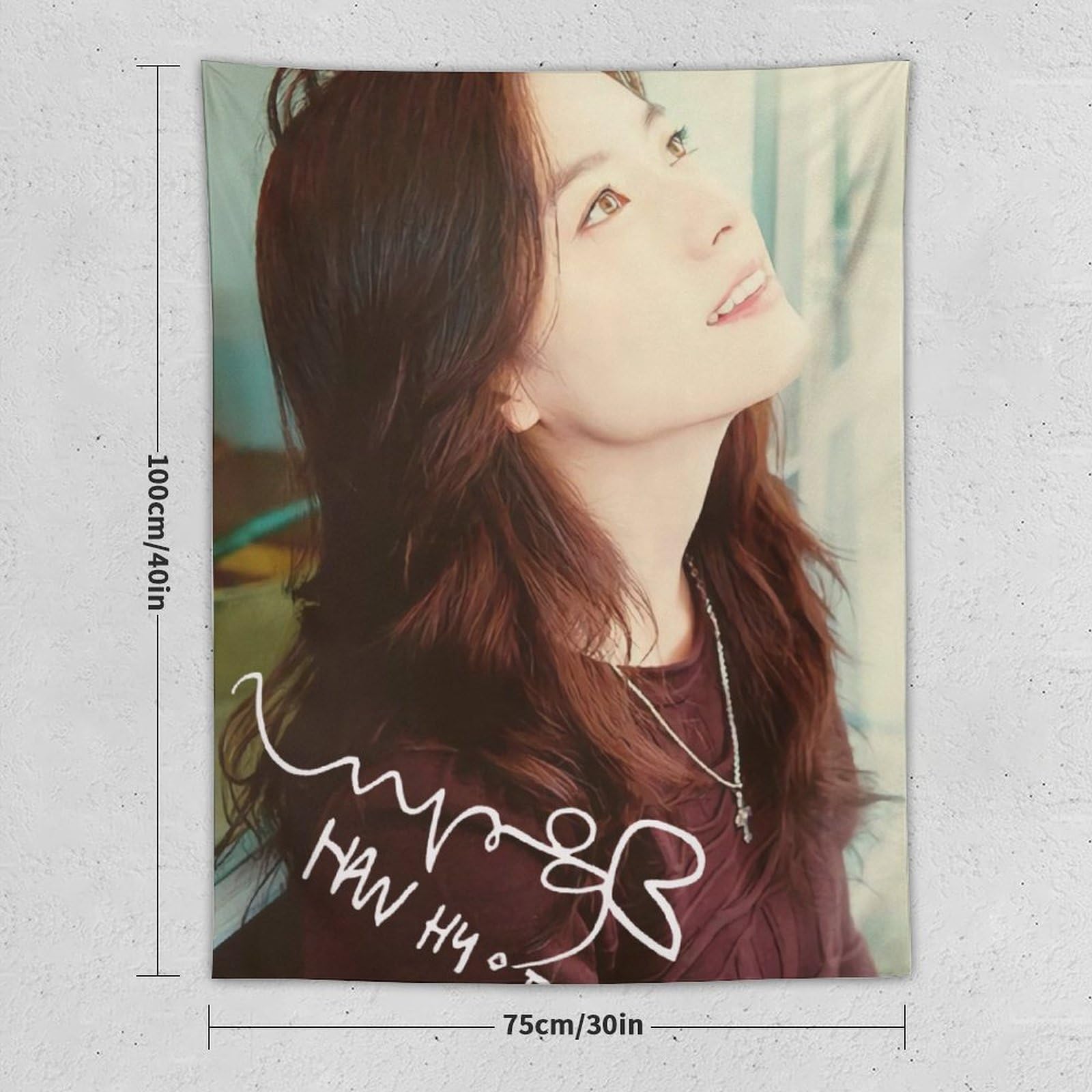 Amazon.co.jp: Han Hyo Jooハン・ヒョジュ 署名の韓流画像写真のアート