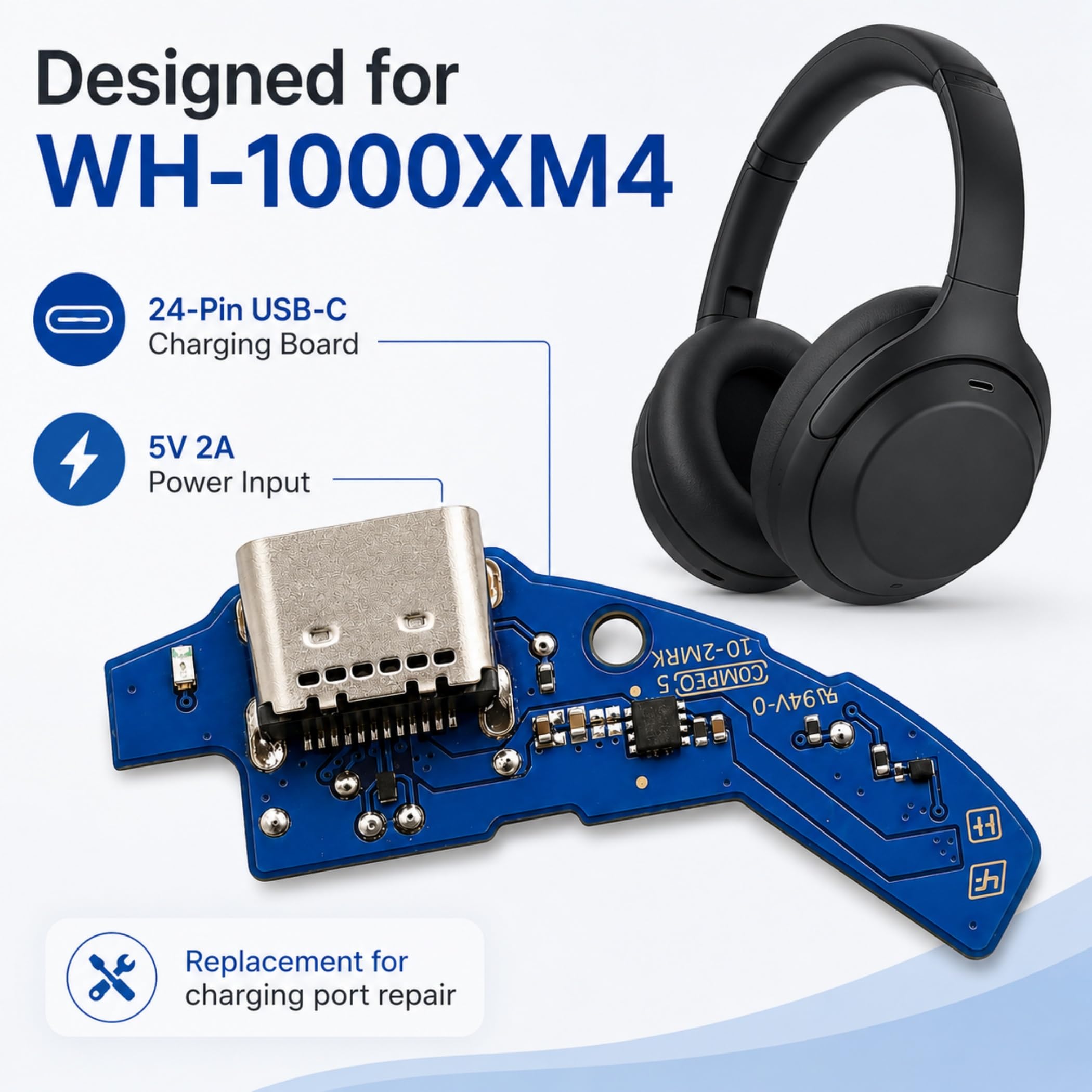SONY WH-1000XM4 ワイヤレスヘッドホン タイプC変換アダプター付き Amazon | Sony WH-1000XM4 WH1000XM4 WH1000XM4用USB C充電ポート交換