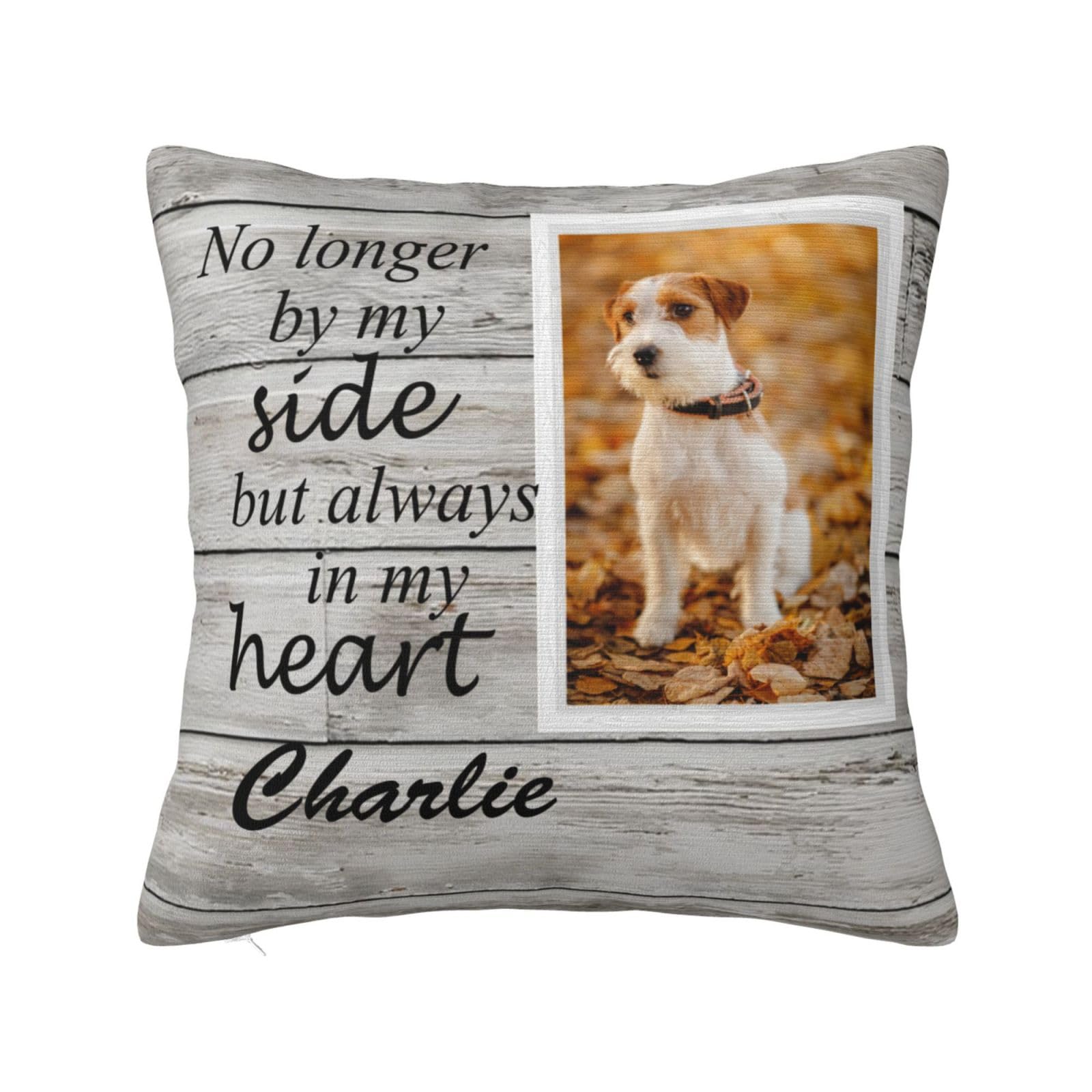 Rifyta Dog Memorial Cushions with Photo - Two-Sides Printed Personalised Cat & Pet Bereavement Gifts (style 4) — image 1