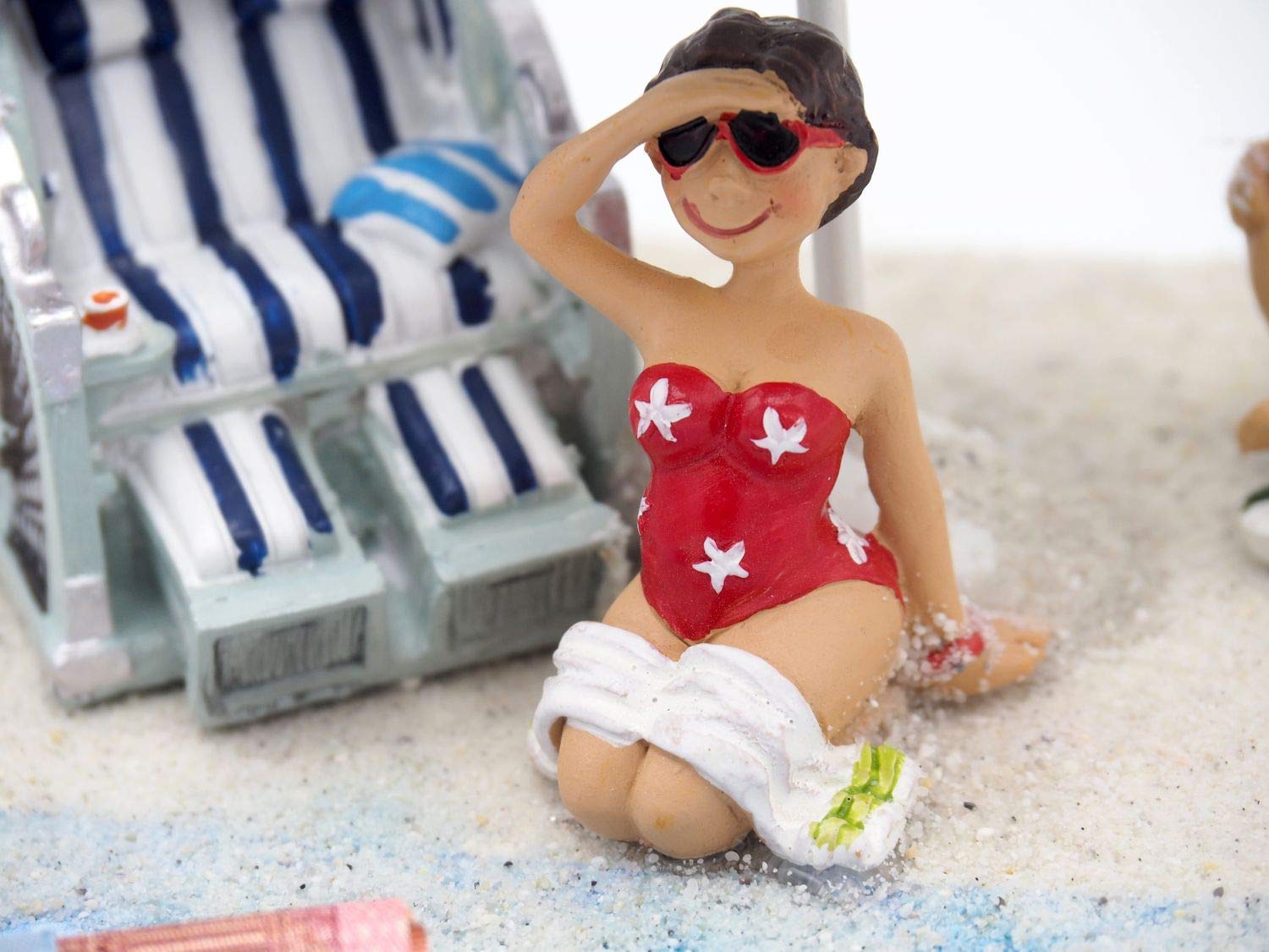 Unbekannt Geldgeschenk Verpackung Geldverpackung Nordsee Ostsee Sonnenschirm Strandkorb Urlaub Reise