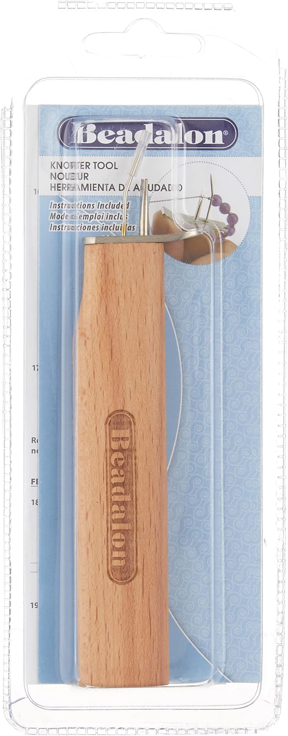 Beadalon Knotter Tool, Brown Wood