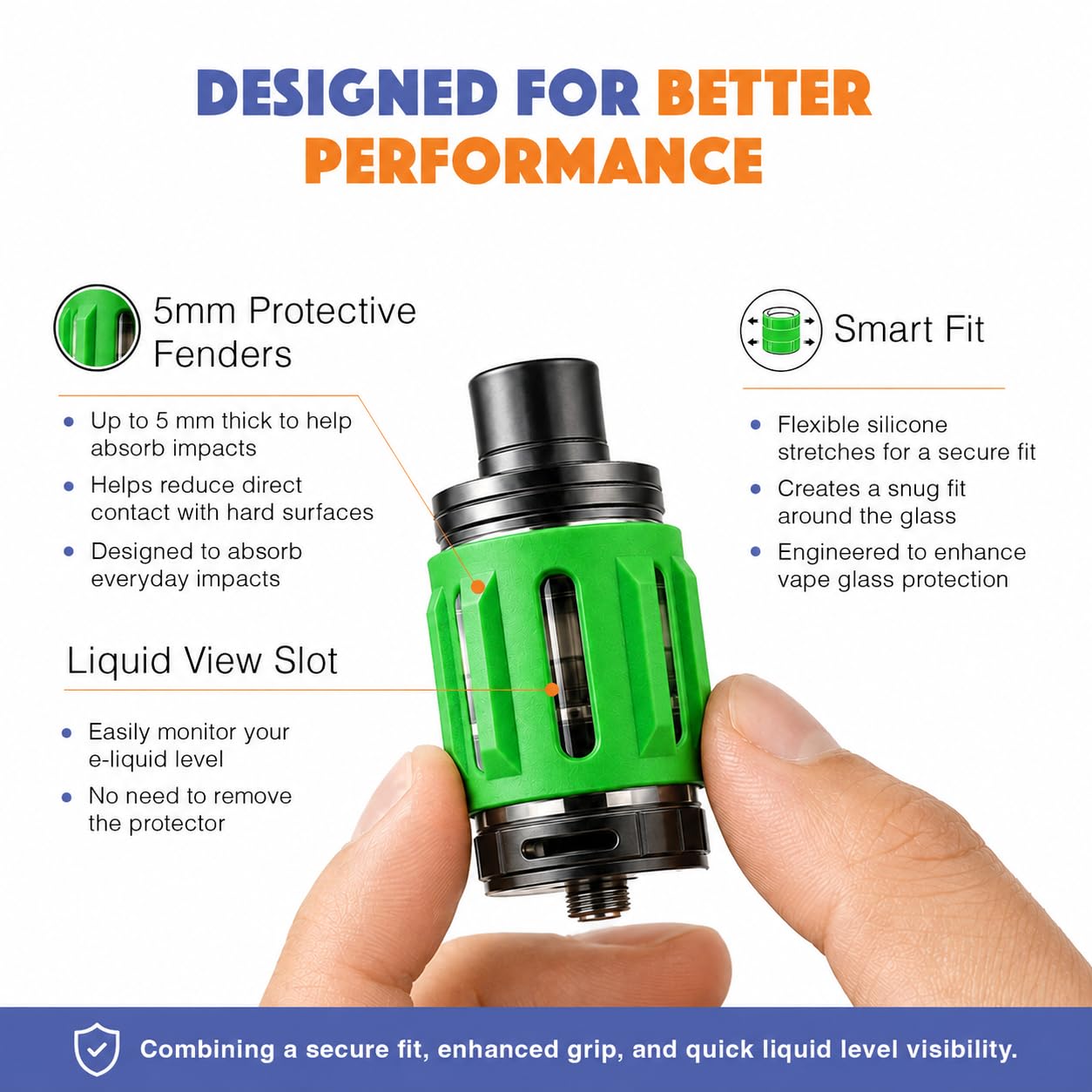 silicone vape tank protector Bands to fit Geekvape, Vaporesso, SMOK, Vandyvape & Fireluke – Green : Health & Household COOL MINT Lime Green Color:[Centaurus V2 Tank] Sakura Fuji Pachamama 25K Disposable -