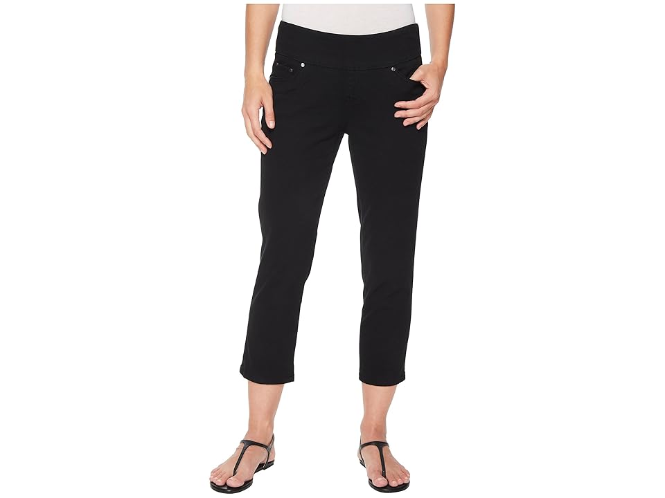 

Jag Jeans Peri Straight Pull-On Twill Crop (Black) Women's Jeans