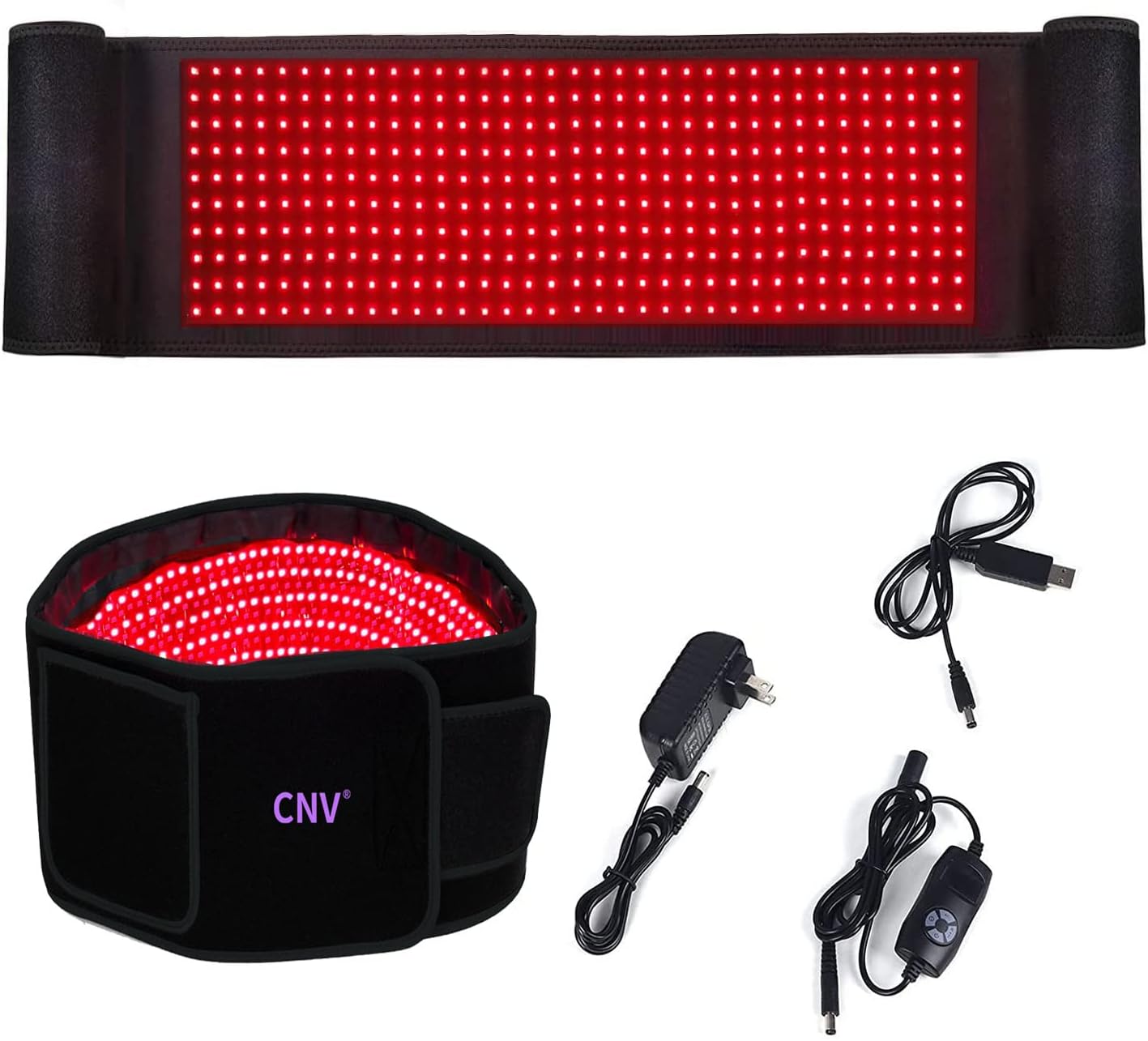 CNV Infrared Light Therapy Belt, 500 LEDs Almost Red Infrared Light