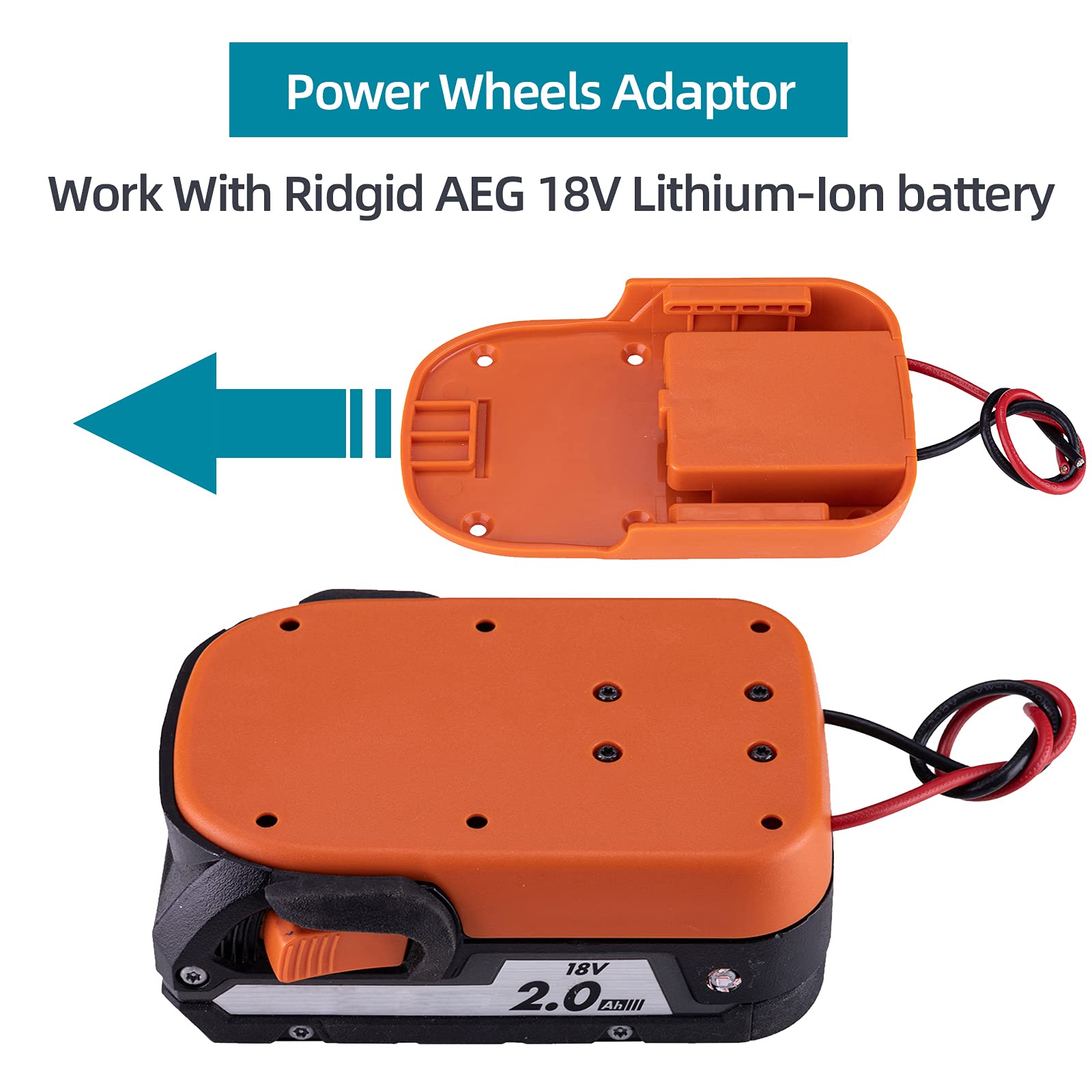 Buy Battery Adapter for Ridgid AEG 18V Hyper liion Battery Dock Power Connector Rigid 12 Gauge