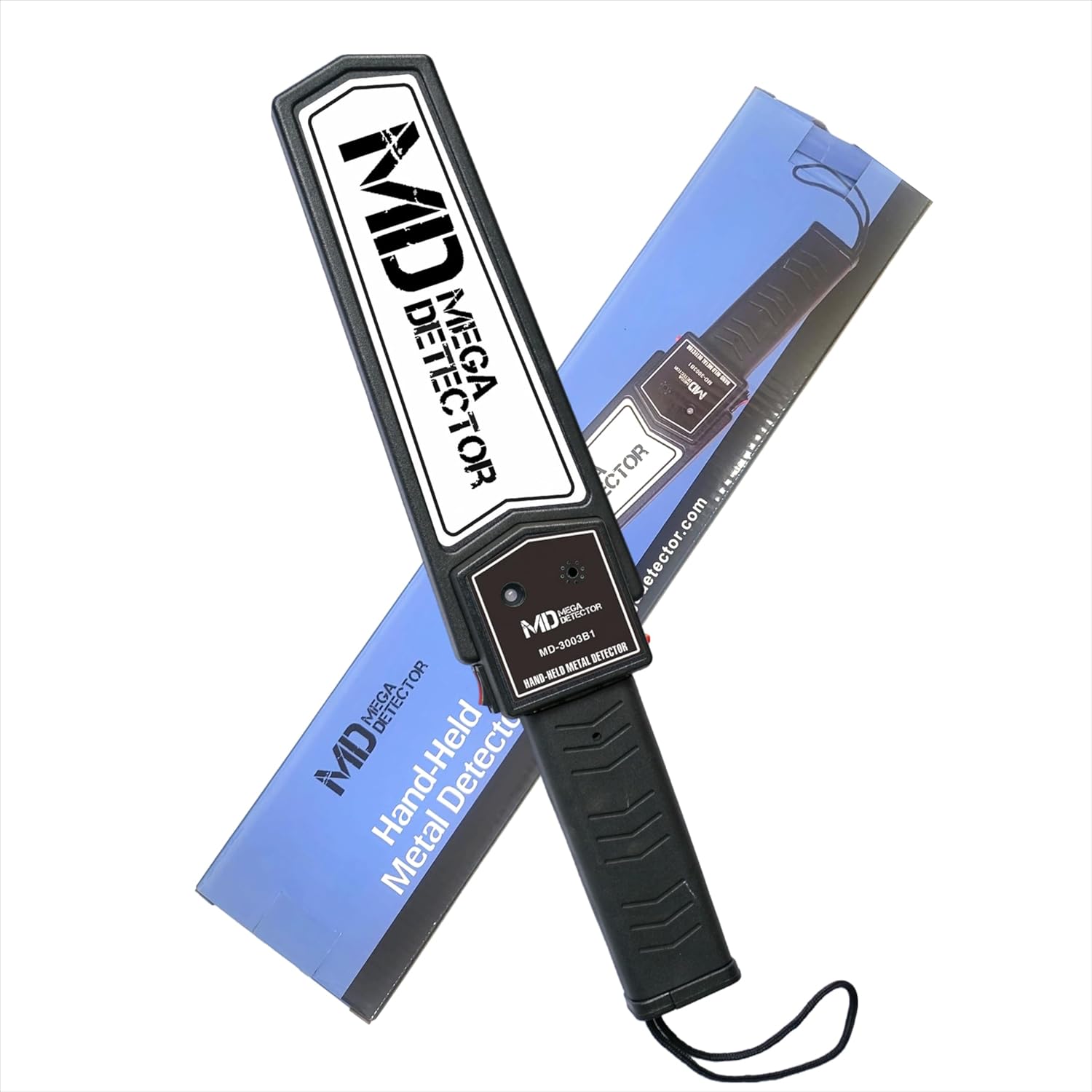 Handheld Metal Detector Wand,Security Wand,Portable Adjustable Sound & Vibration Alerts, Detects Weapons Knives Screw High Sensitivity, Black