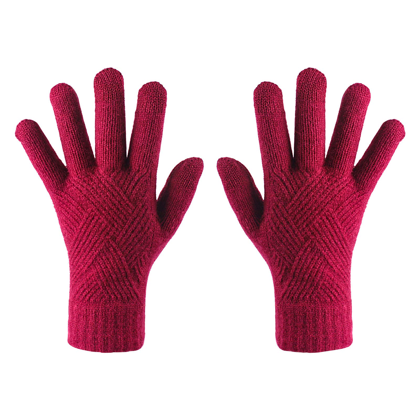 Gants Pour Smartphone Hiver Lot De 2 Paires De Gants D'Hiver Écran Tactile Gants Thermiques Gants Femme