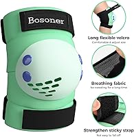 Vista 3 de BOSONER Rodilleras/Coderas/Muñequeras para Niños/Jóvenes de 3-15 Años, Conjunto de Equipo Protector Infantil para Patines, Ciclismo, Bicicleta BMX