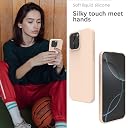 YATWIN Silicone Back Case for iPhone 16 Pro Max, Soft-Touch Phone Back Cover for Apple iPhone 16 Pro Max - Link Pink gallery image