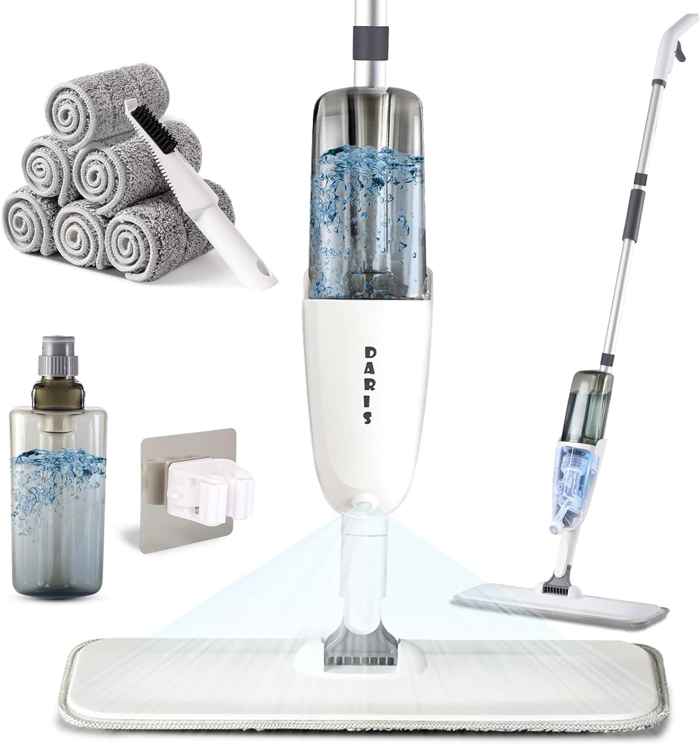 Spray Mop for Floor Cleaning MANGOTIME Microfibre Floor Mop Dry Wet