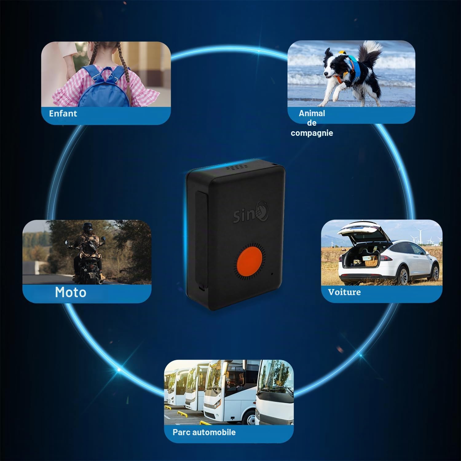 SinoTrack Traceur GPS 4G - Mini localisateur pour enfants, personnes âgées et patients souffrant de démence - Suivi de localisation en direct avec fonction d'alarme - Jusqu'à 2-3 jours d'autonomie
